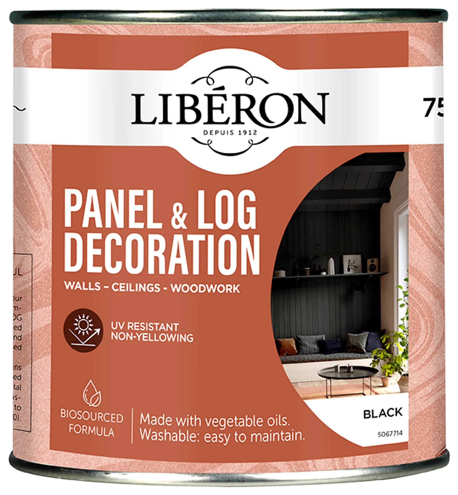 Liberon paneeli- ja hirsisuoja 750 ml Black - 1