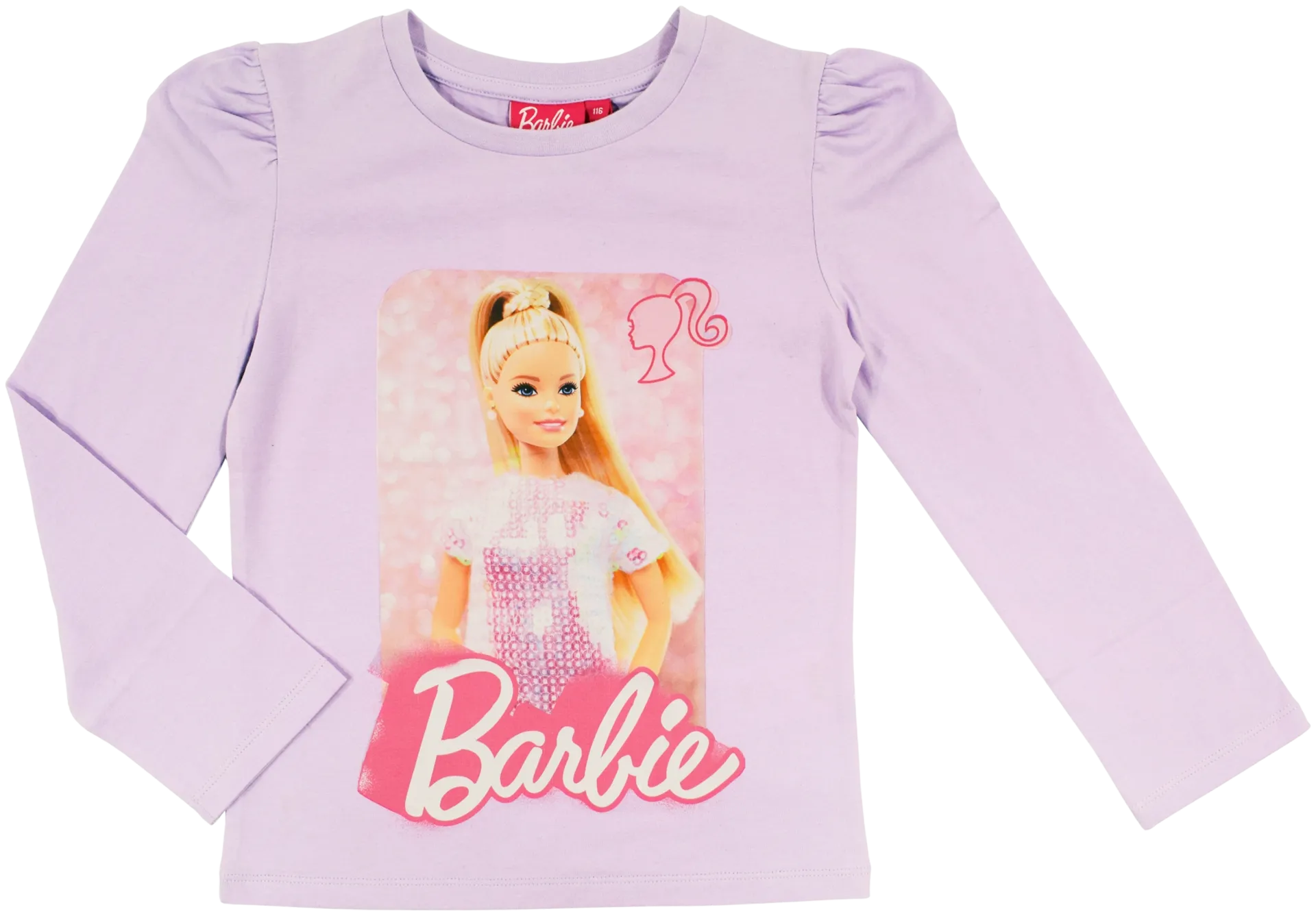 Barbie lasten trikoopusero - vaaleanlila