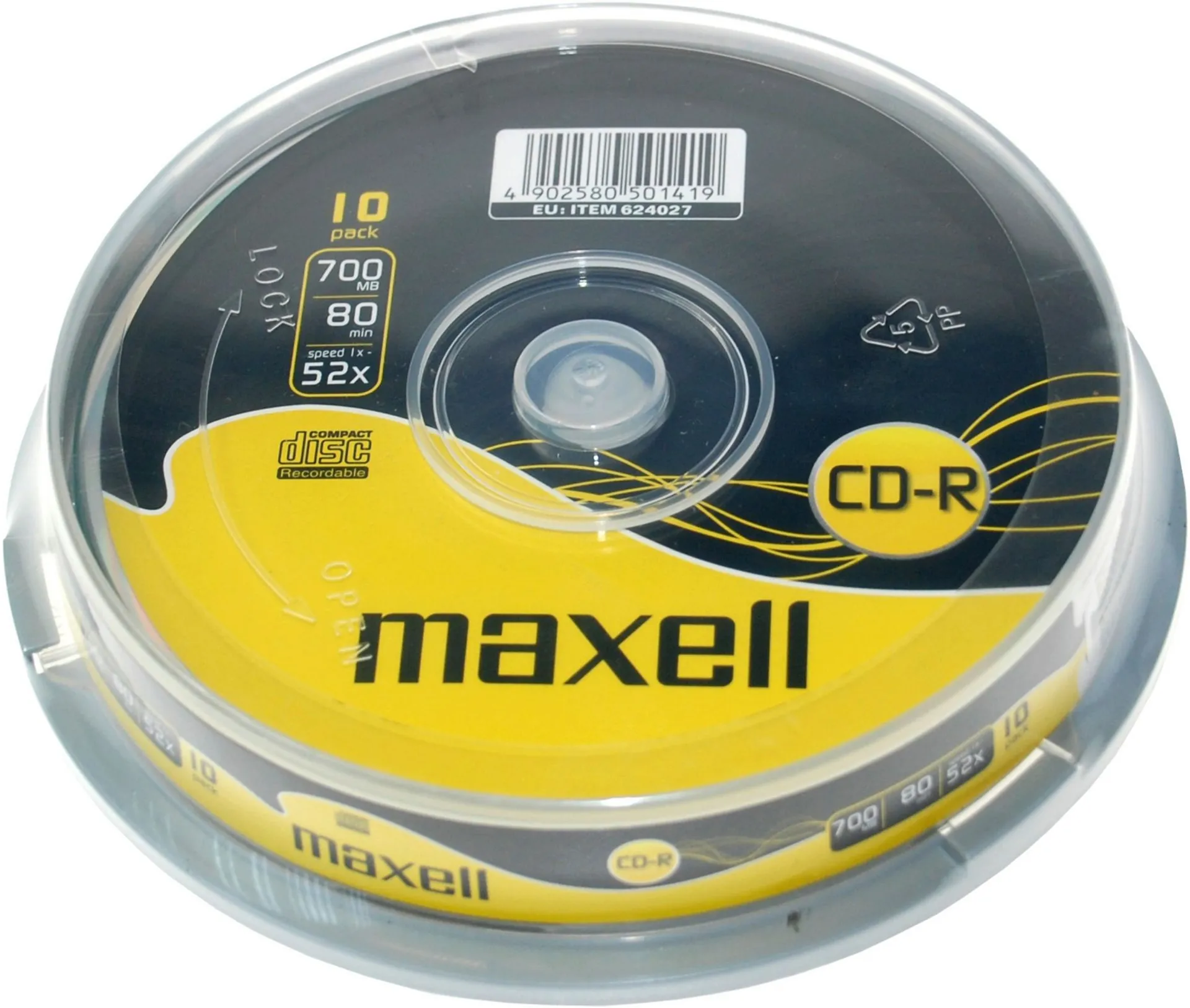 Maxell CD-R 80MIN 700MB 52x 10-pack