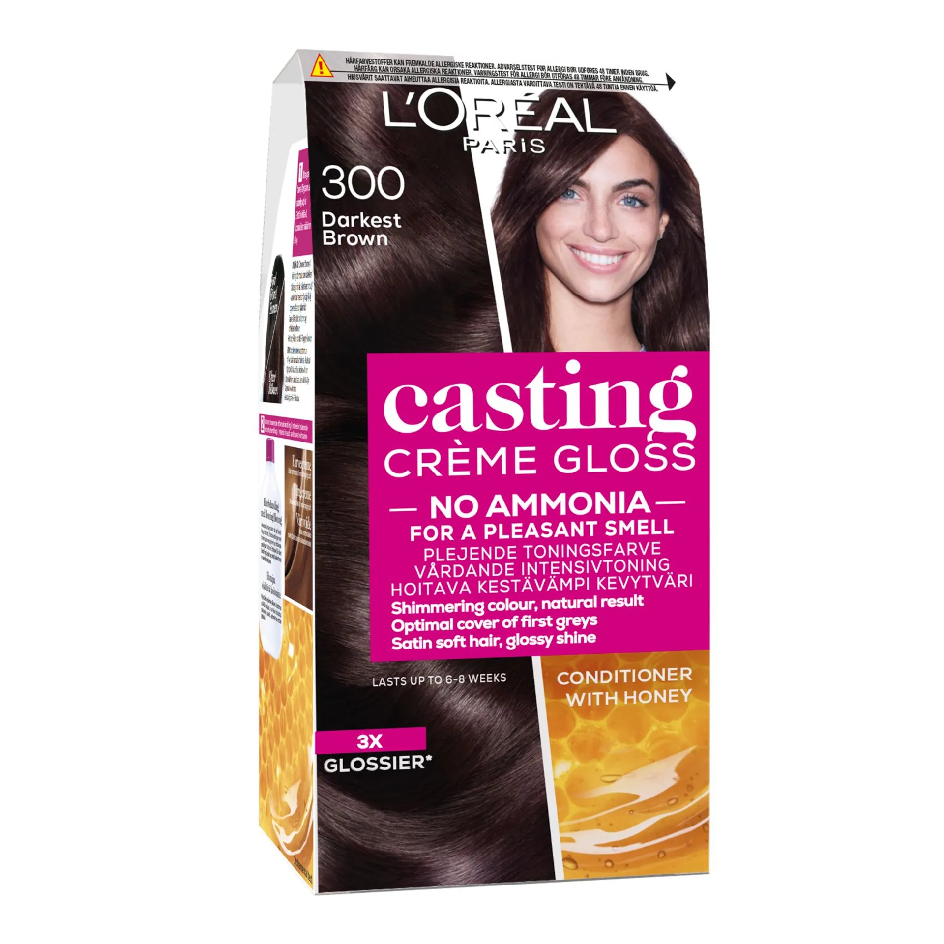 L'Oréal Paris Casting Crème Gloss 300 Darkest Brown Tummanruskea kevytväri 1kpl - 2