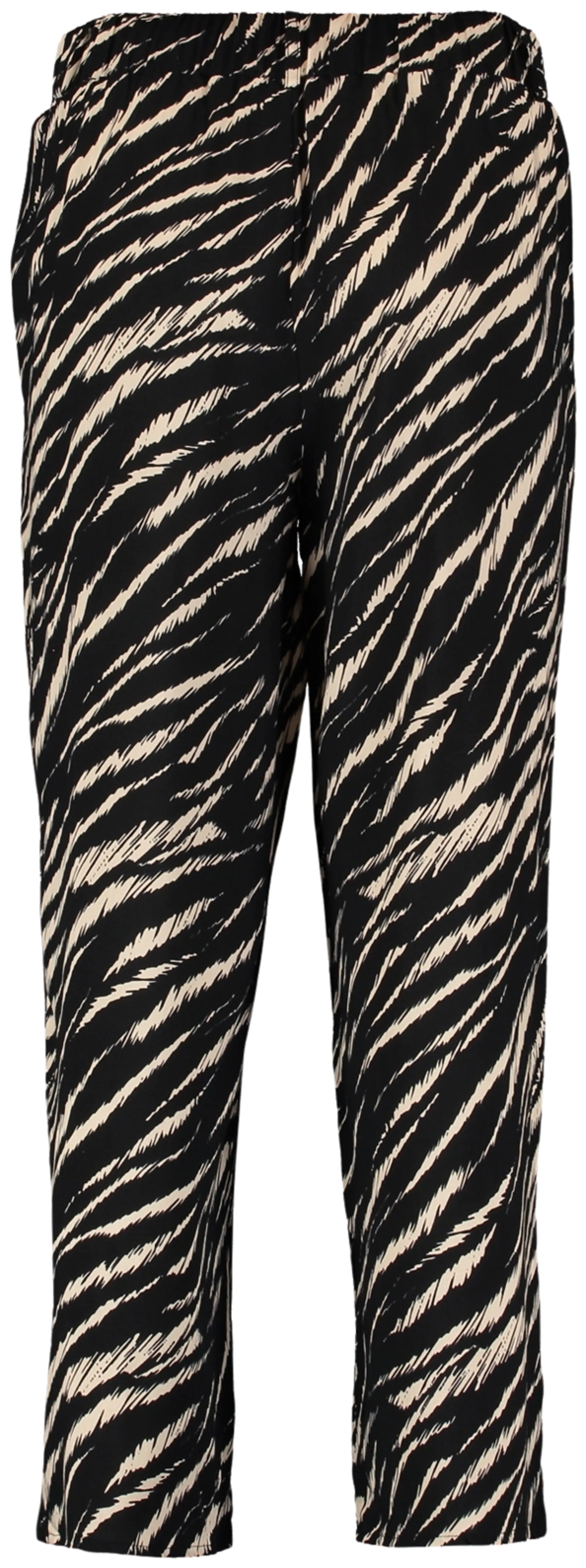 Hailys naisten housut Cira WOV-PR1908009 - 6831 black zebra - 3
