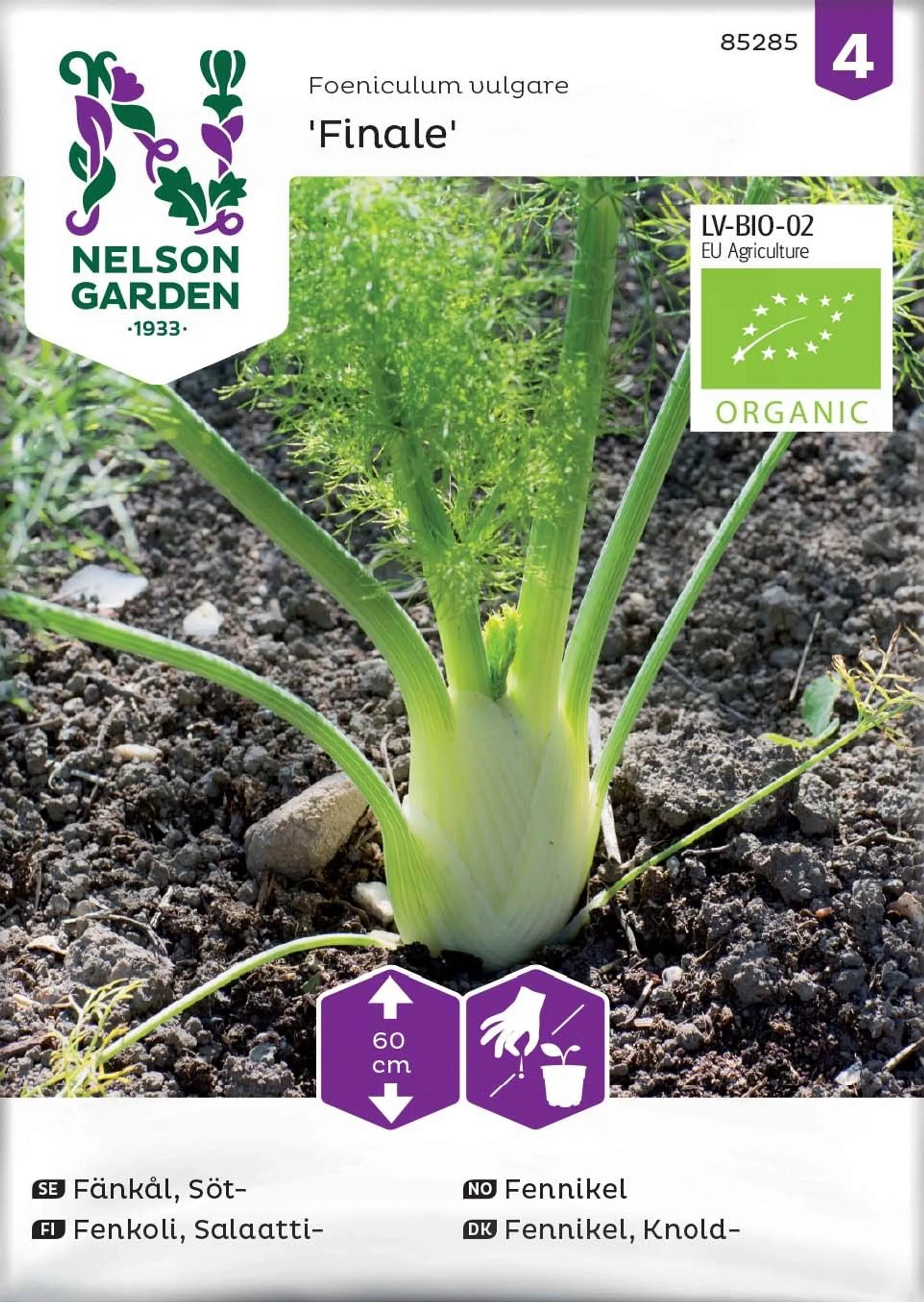 Nelson Garden Siemen Fenkoli, Salaatti-, Finale, luomu