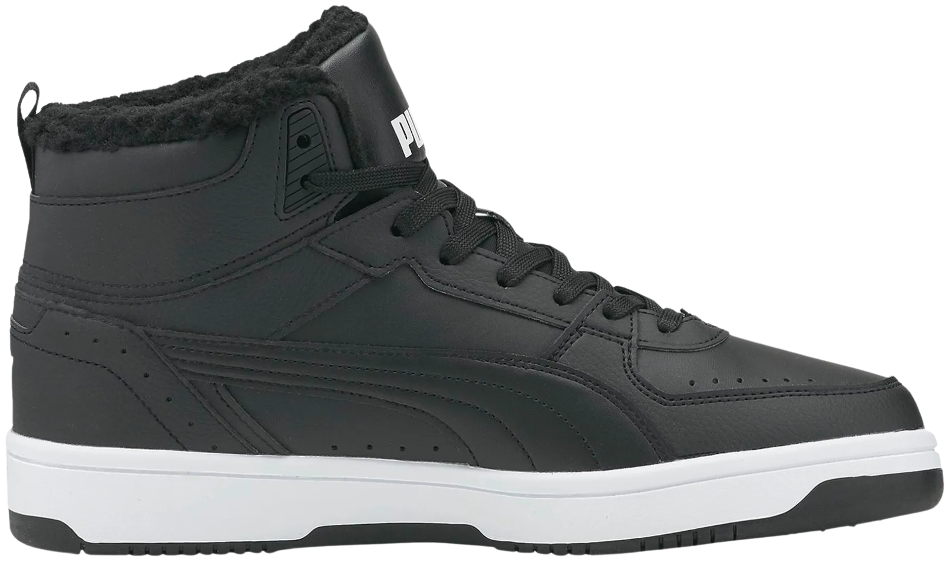 Puma miesten talvijalkine Rebound Joy Fur - Puma Black-Puma Wh - 5