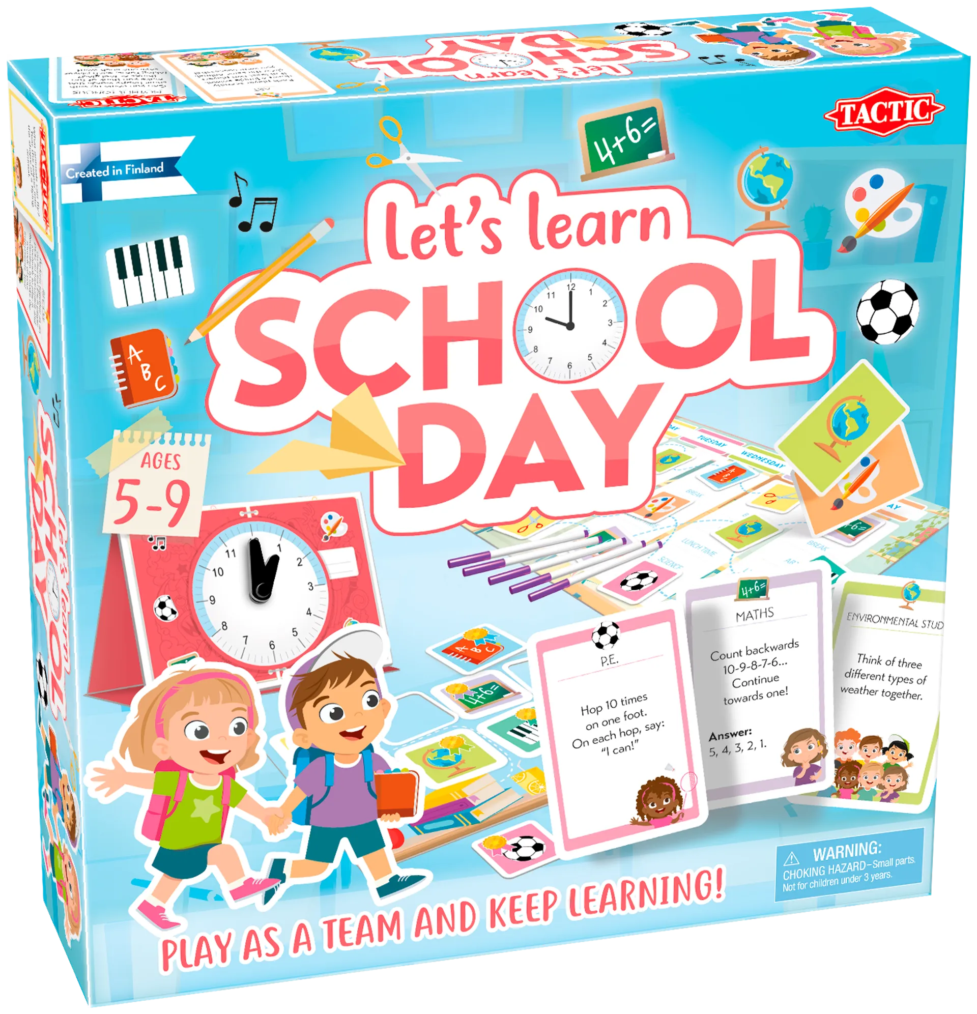 Tactic lautapeli Let's learn School Day EN - 1