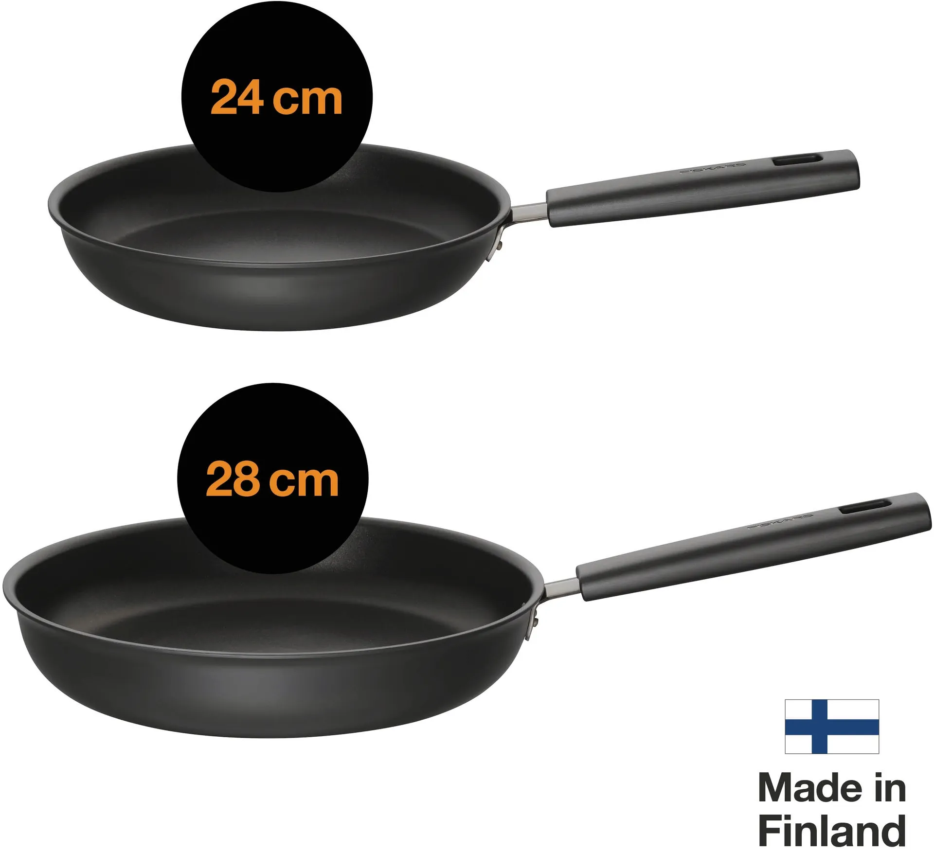 Fisakrs HF paistinpannusetti 24 cm + 28 cm - 2