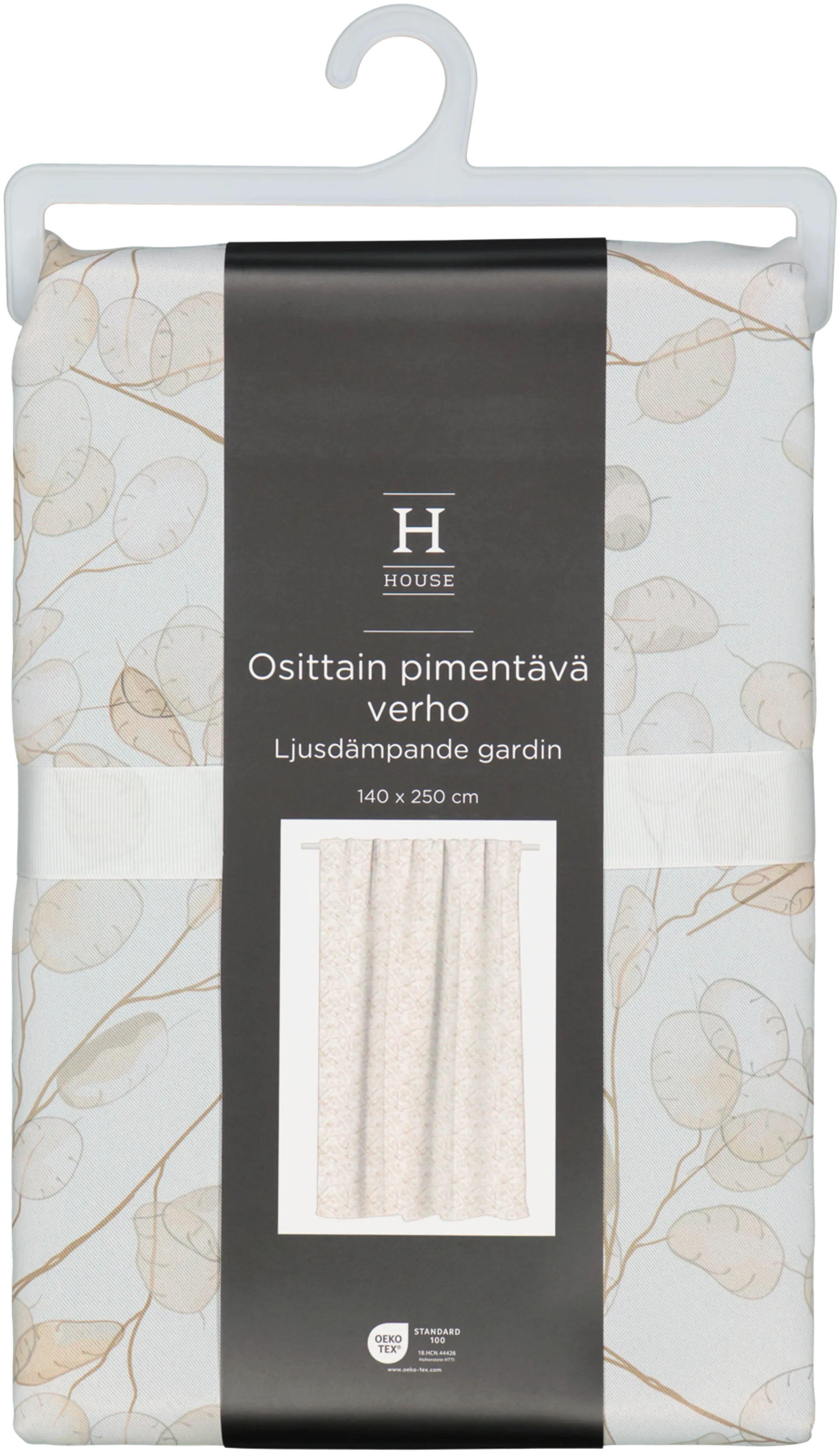 House osittain pimentävä verho Marli-Scott 140x250 cm, beige - 2