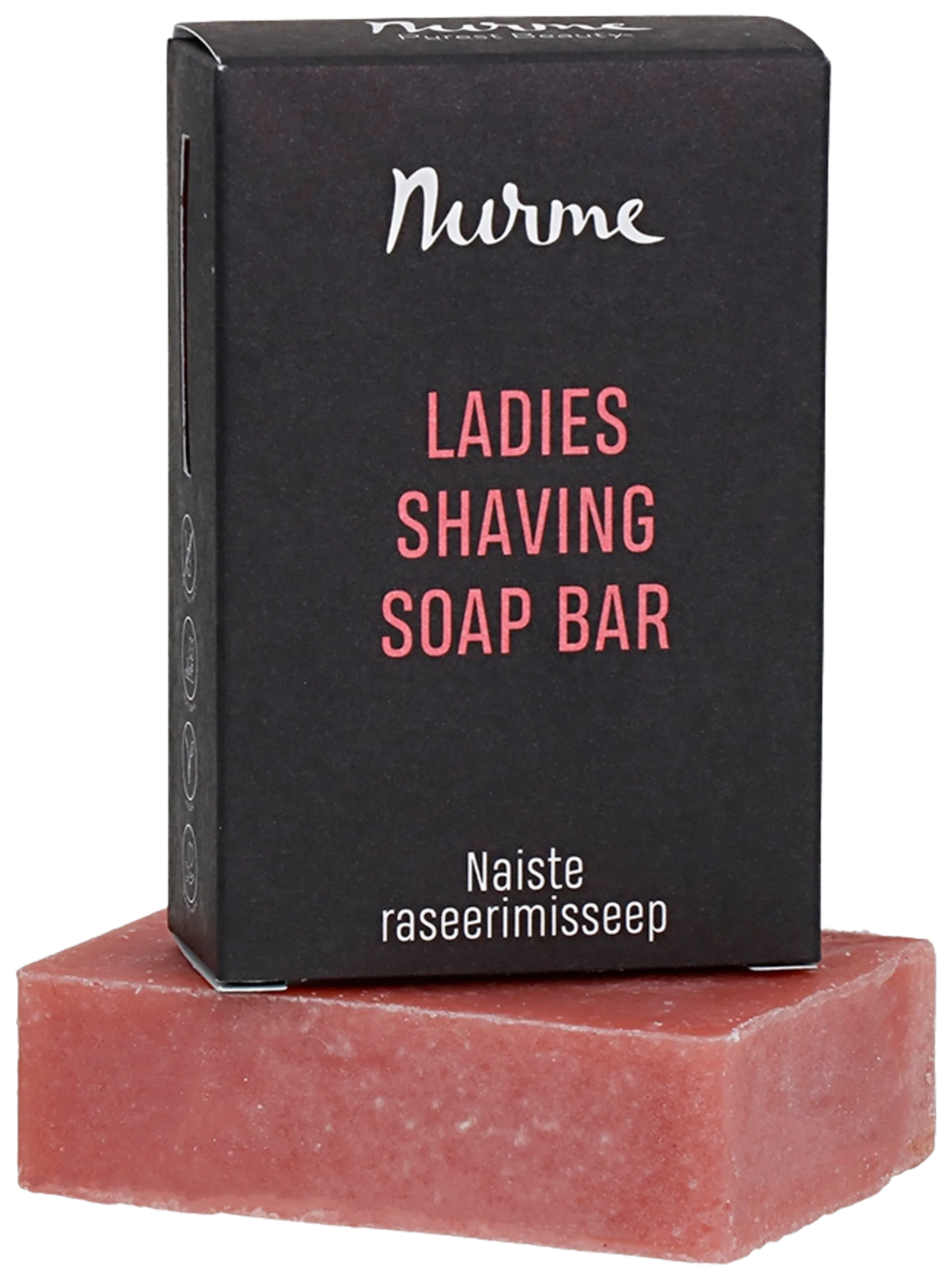 Nurme Ladies Shaving soap bar 100g palasaippua