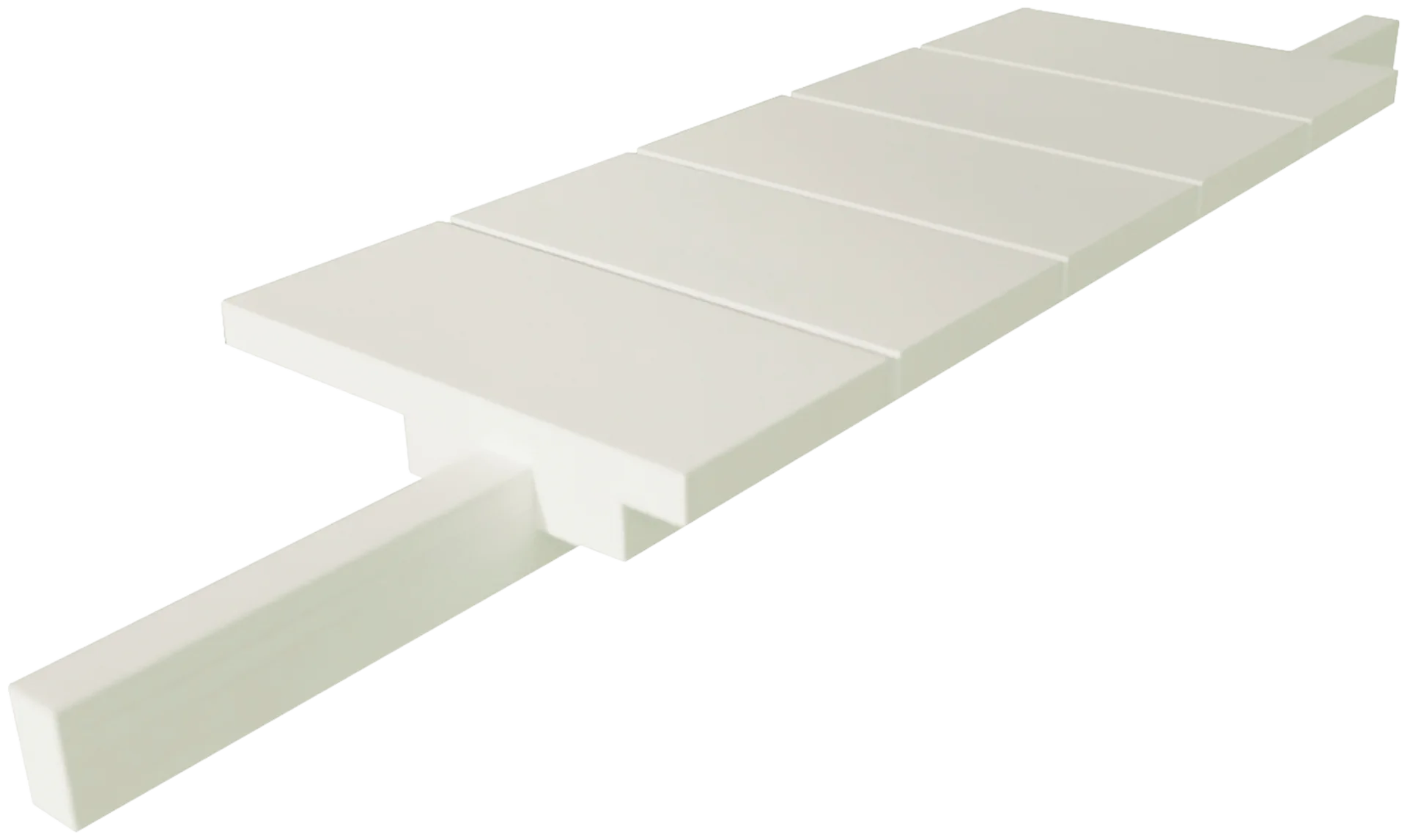 Pihakeinun sivupöytä, valkoinen, 80x20x5cm