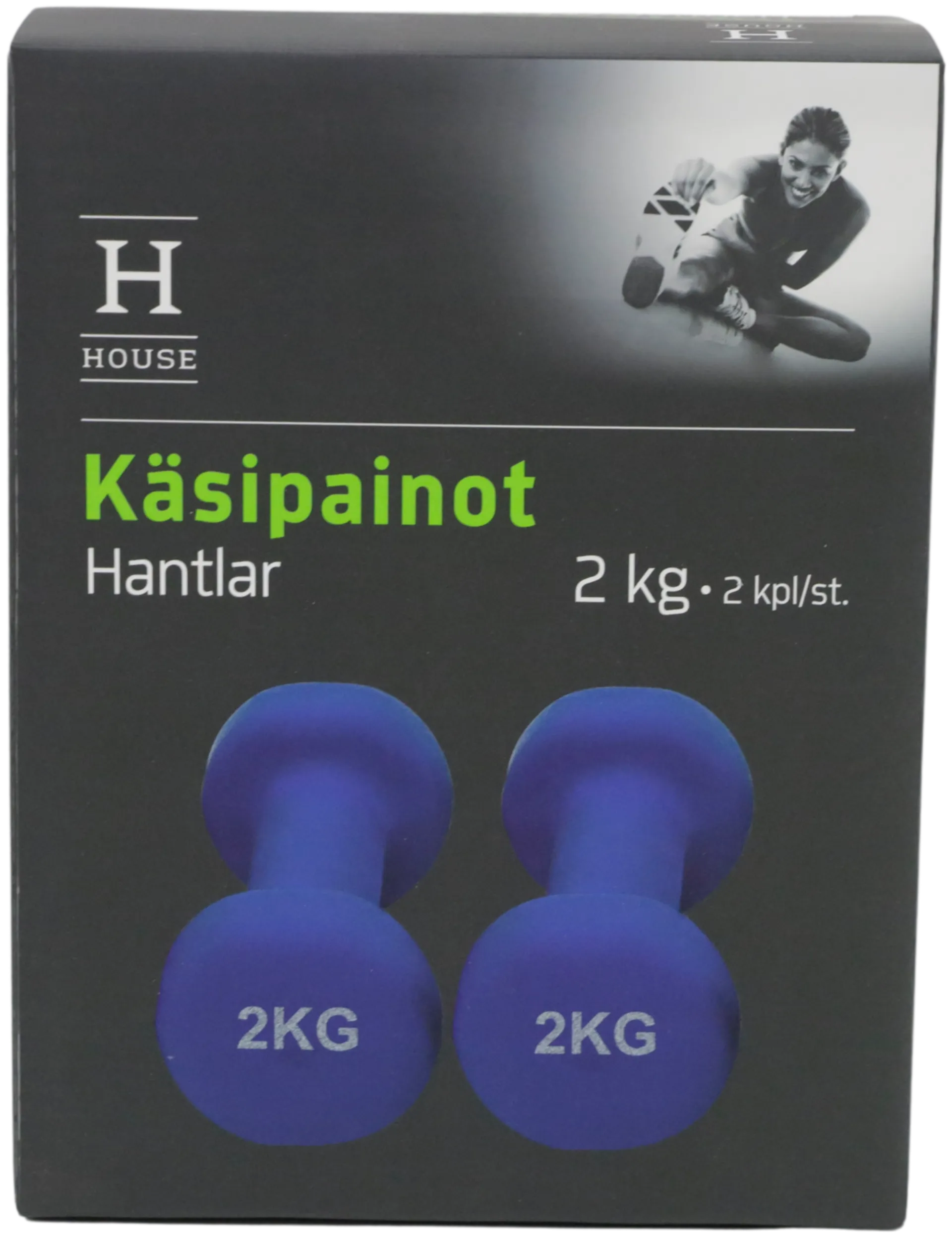 House käsipainot neopreeni 2 x 2kg - 1