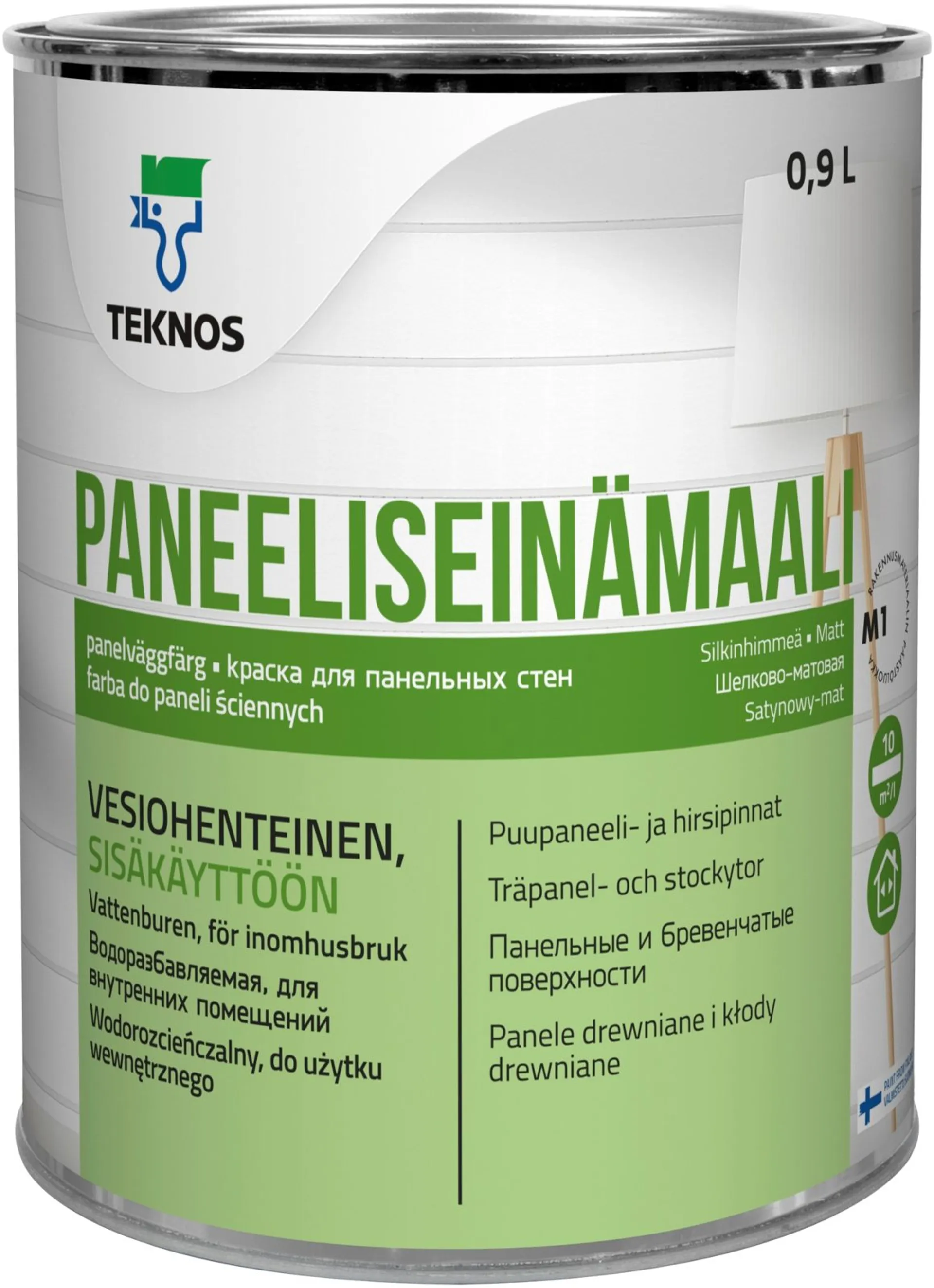 Teknos paneeliseinämaali 0,9 l PM3 sävytettävä himmeä