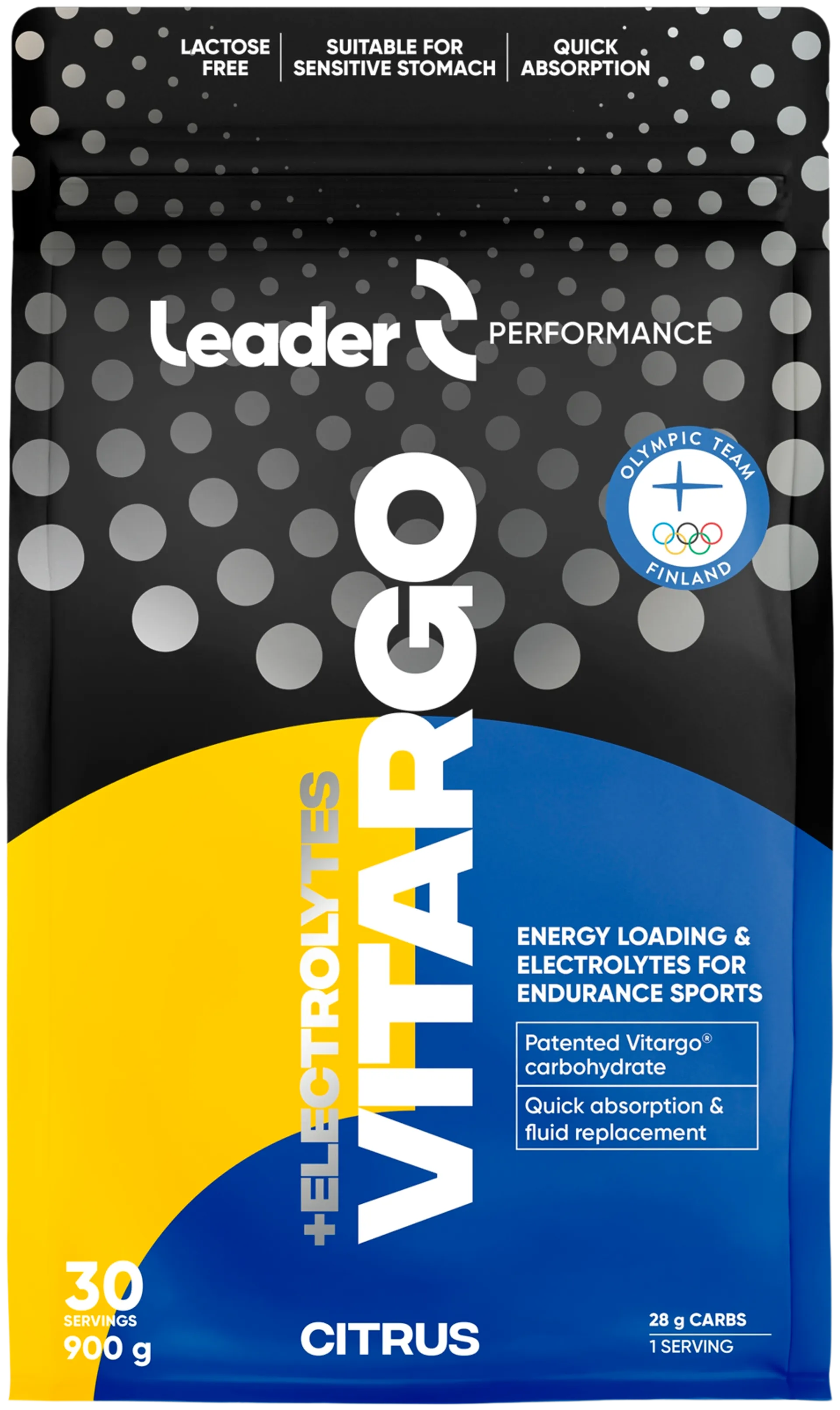 Leader Performance Vitargo Electrolytes elektrolyyttejä sisältävä hiilihydraattijauhe 900g