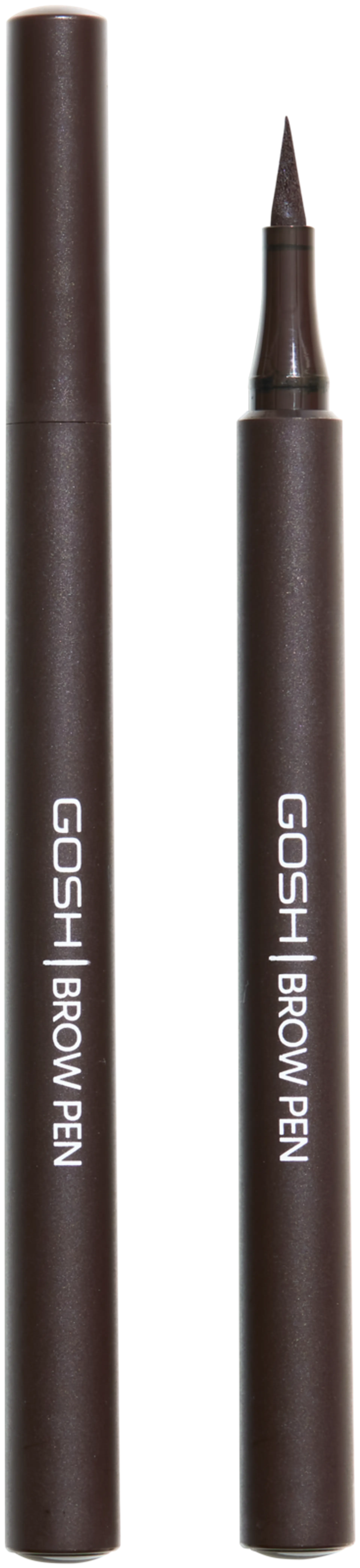 Gosh Brow Pen kulmatussi 1,1 ml - Dark brown