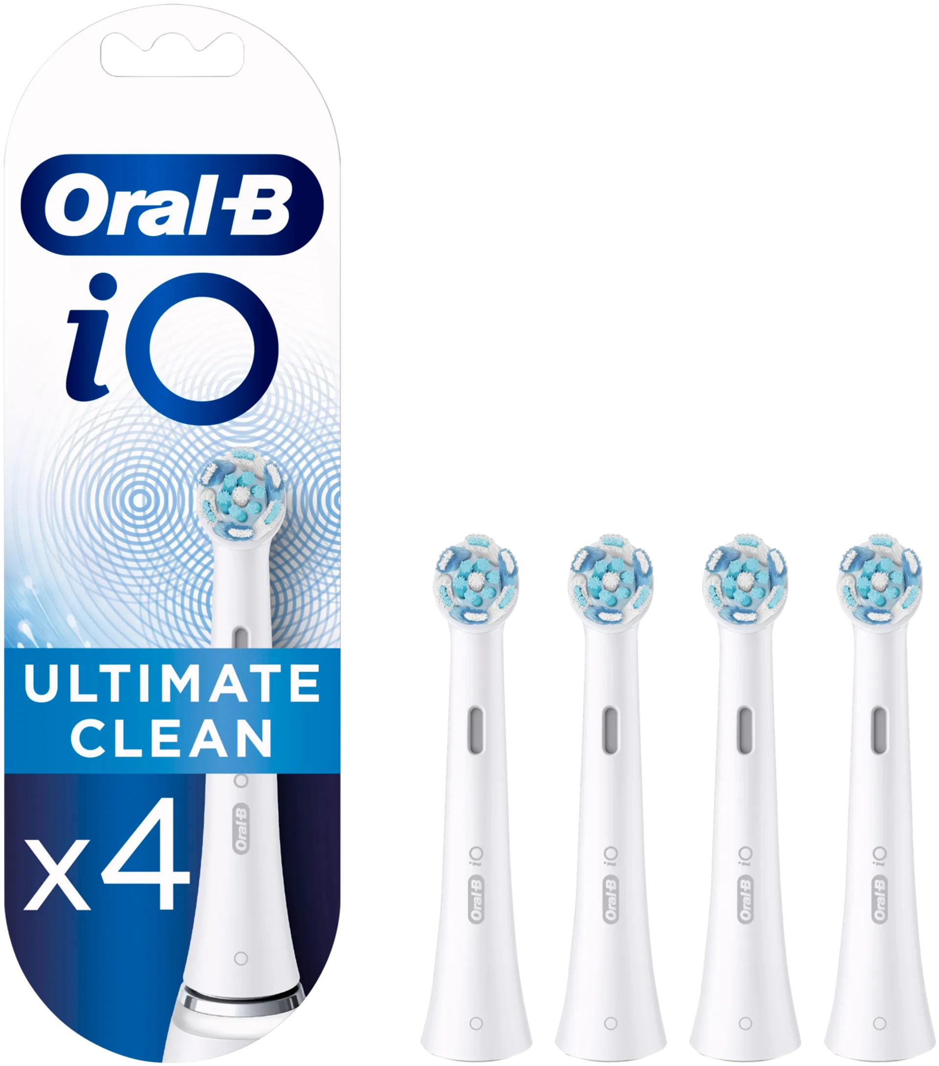Oral-B iO Ultimate Clean -Vaihtoharjat, 4 Kpl:n Pakkaus - 1
