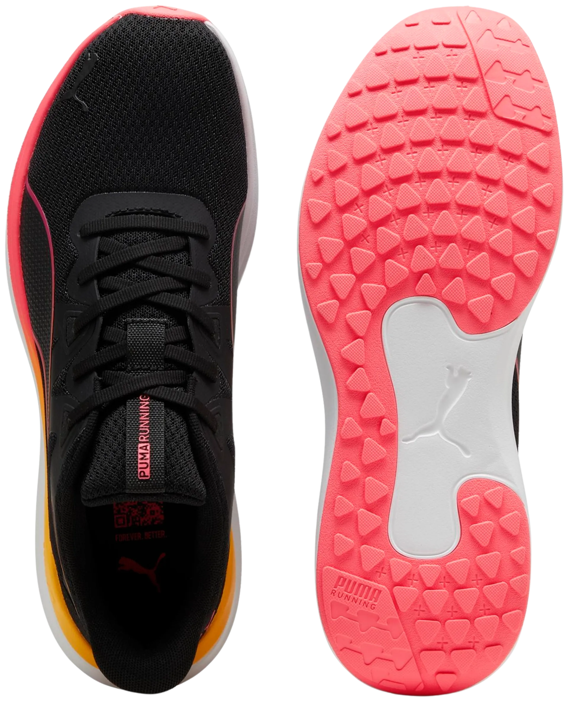 Puma Reflect Lite naisten juoksujalkine - PUMA Black-Sun Stream - 2