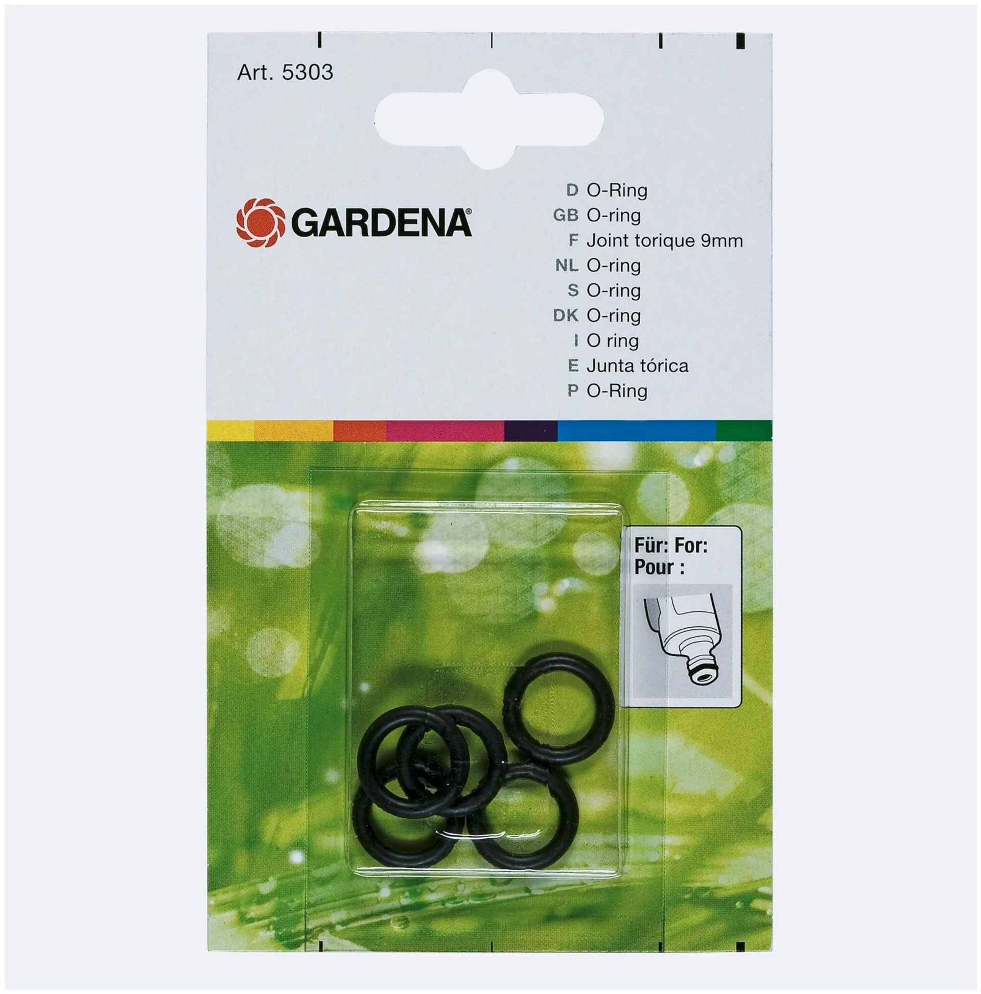 Gardena O-tiivisterengas 9mm 5kpl