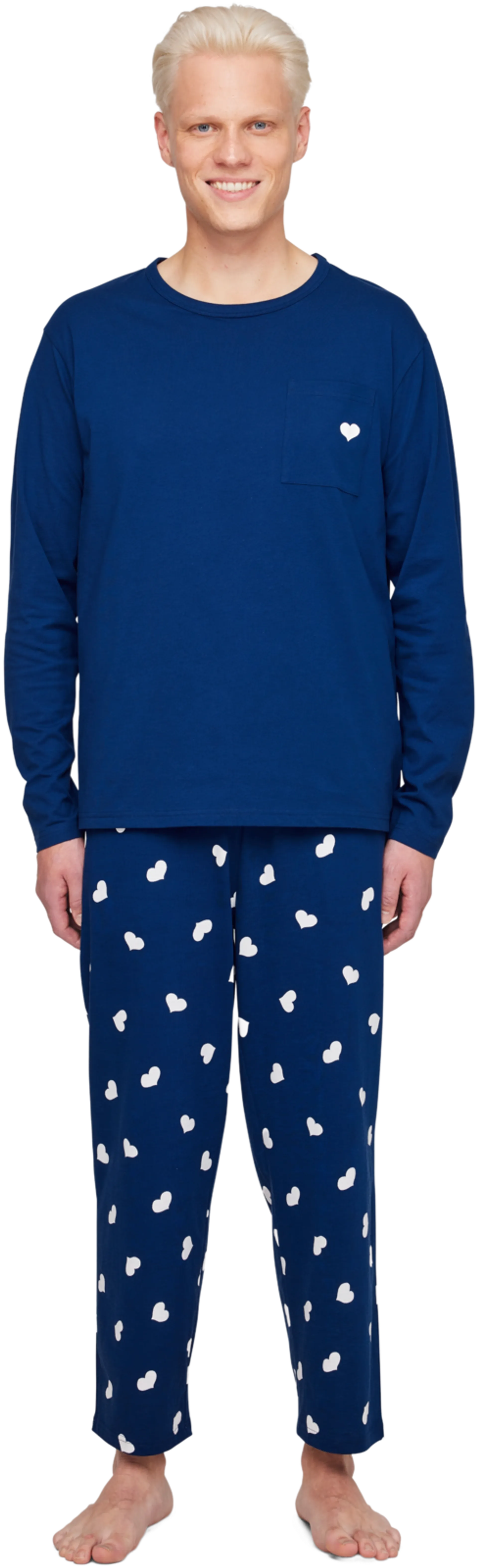 Finlayson Arkismi miesten pyjama Onni - Blue - 1