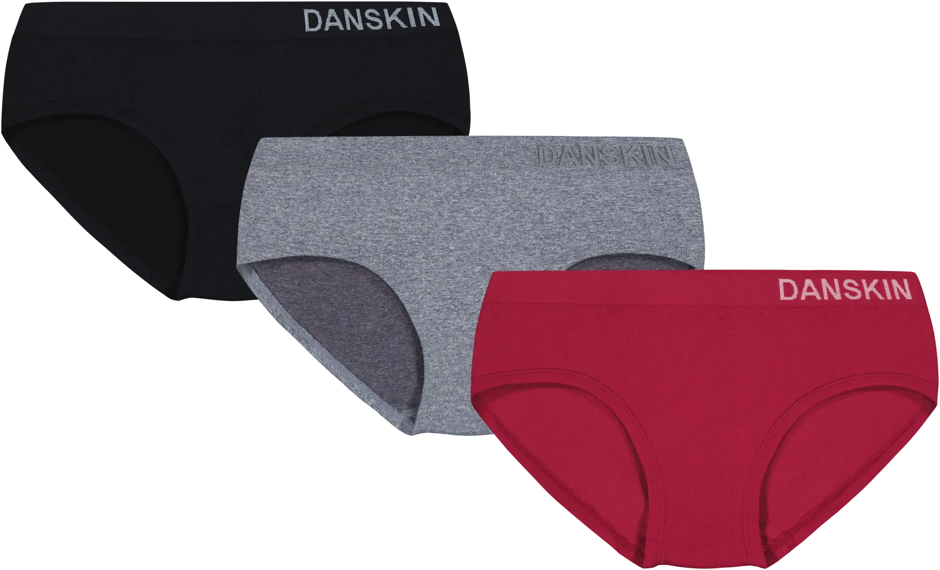 Danskin naisten hipster-alushousut 210D332446 3-pack - Multicolor - 1