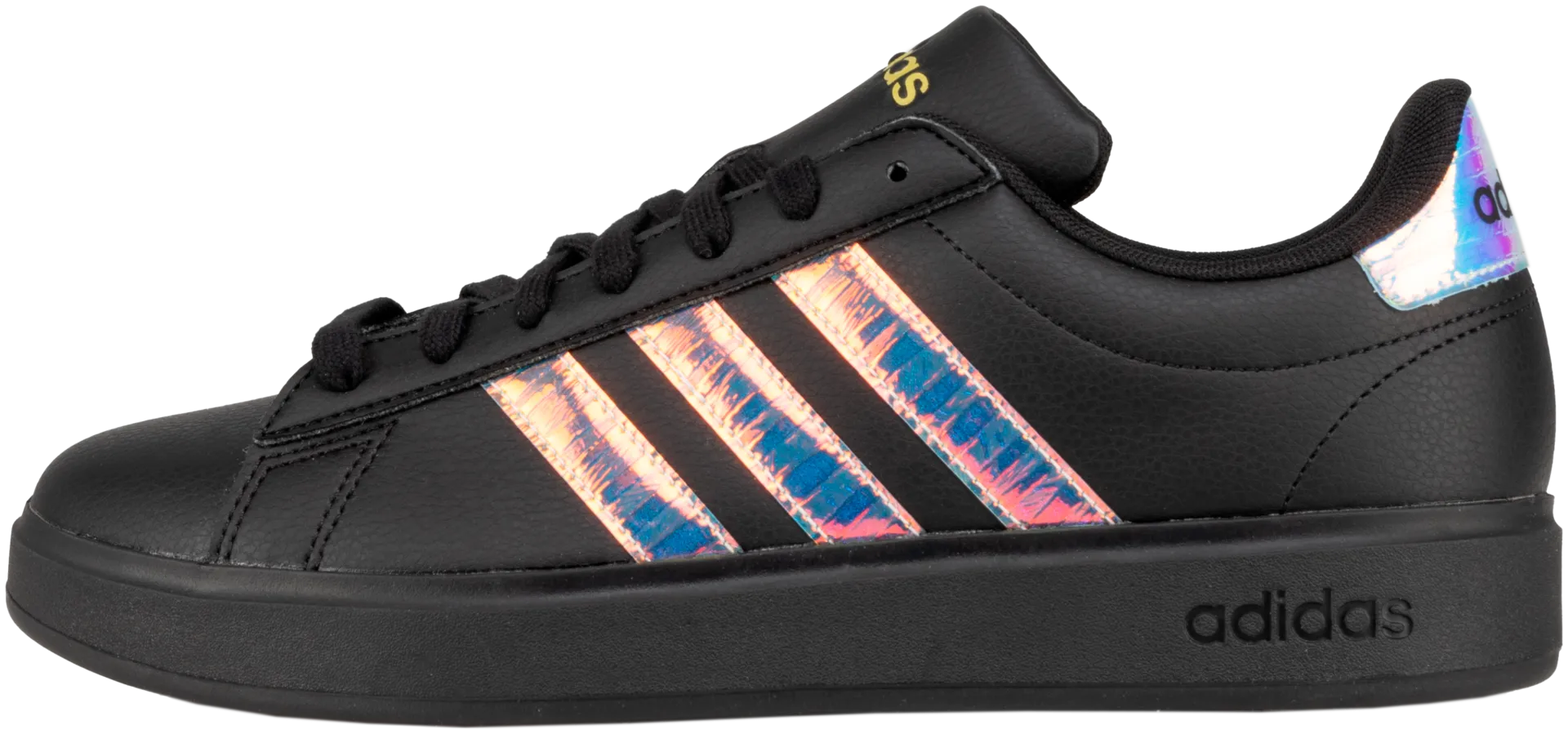 adidas naisten tennarit Grand Court 2.0 - black/black/ gold met - 2