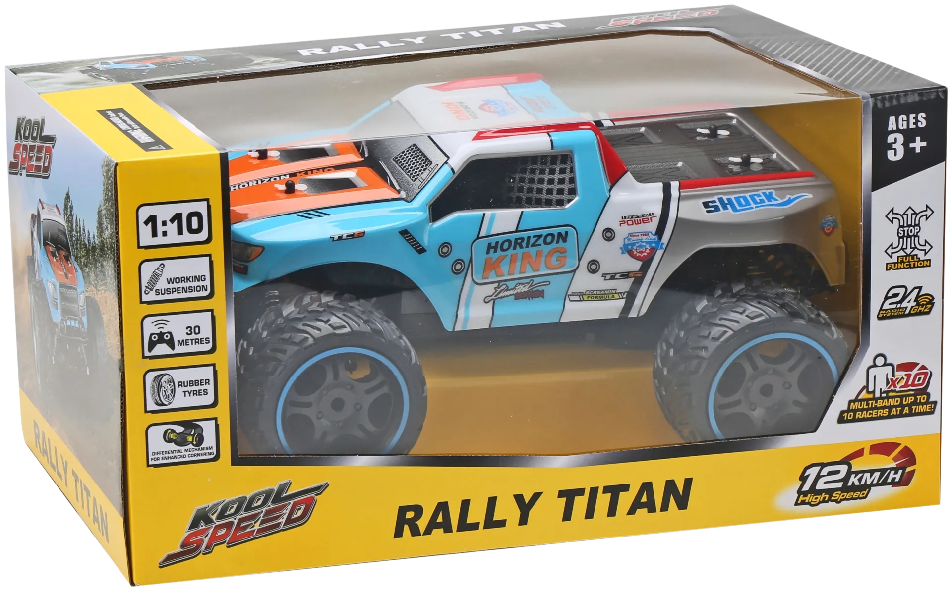 Koolspeed Rally Titan -kauko-ohjattava auto 1:10 - 3