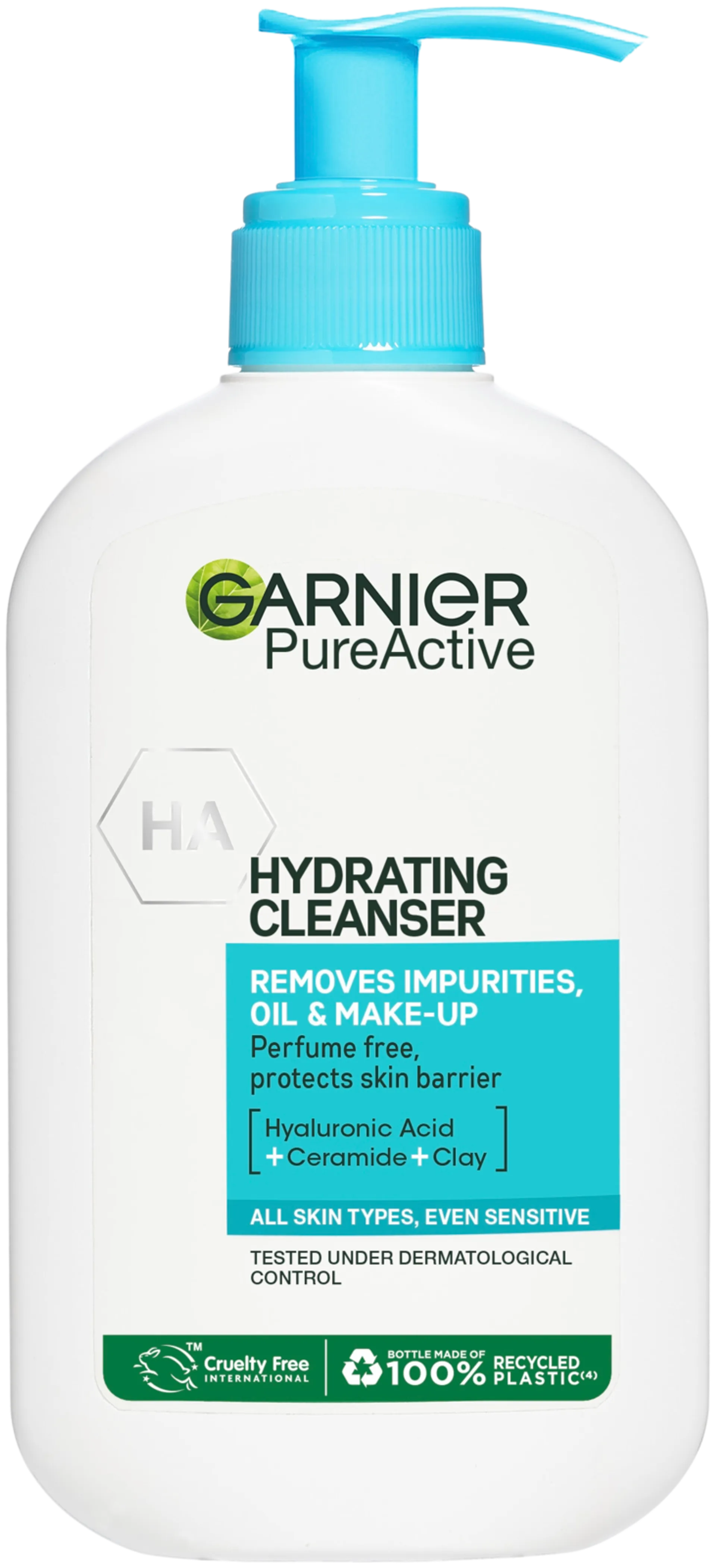 Garnier SkinActive PureActive Hydrating Cleanser kosteuttava puhditusgeeli epäpuhtaalle iholle 250ml - 1