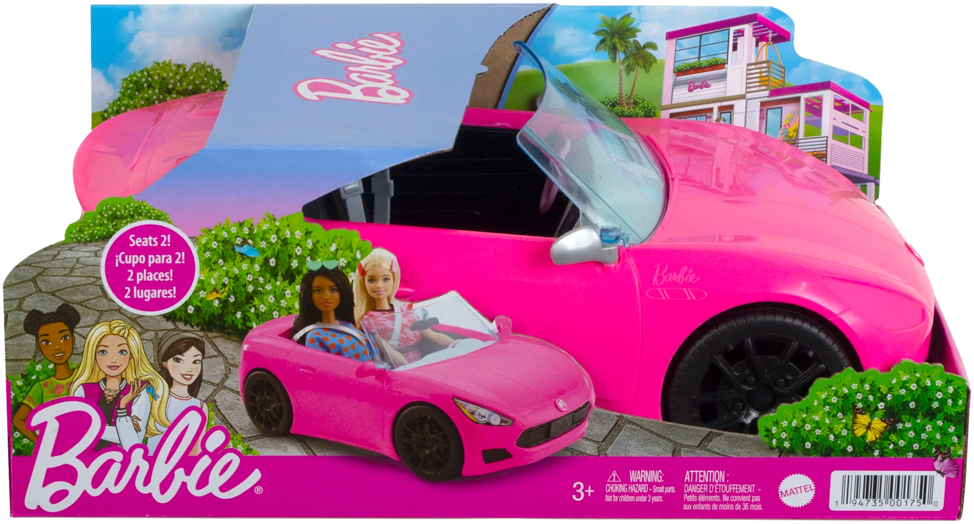 Barbie Glam Convertible Ajoneuvo - 1