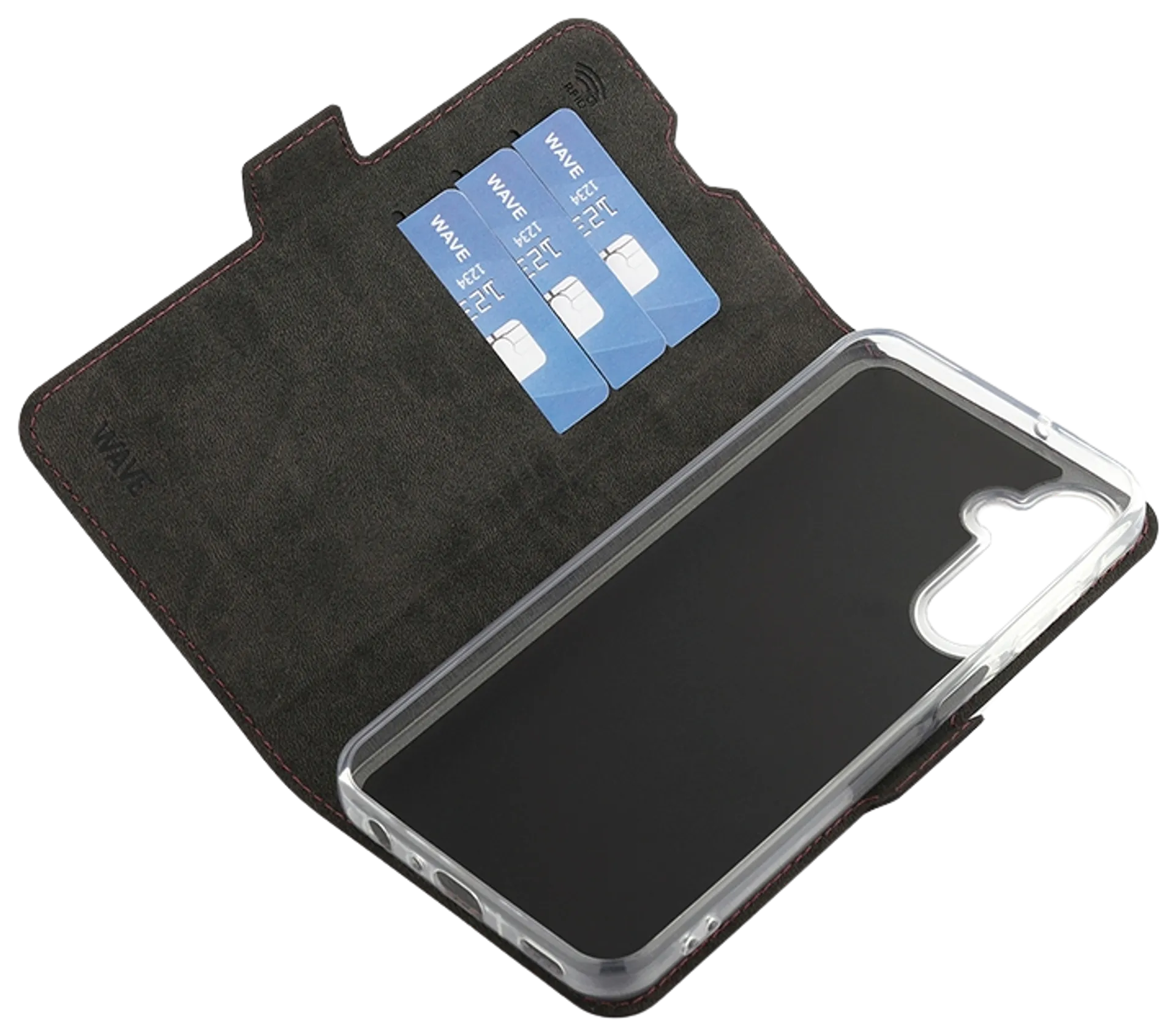 Wave Book Case, Samsung Galaxy A25 5G, Smoky Sangria - 4