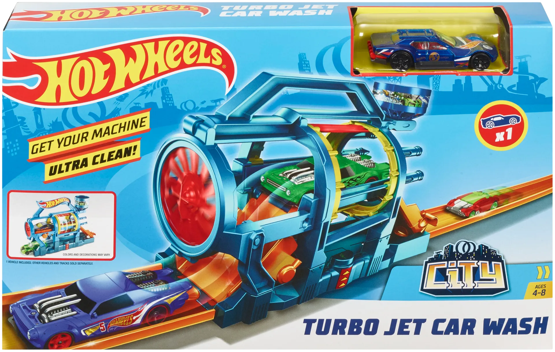 Hot Wheels Fold Out -kokoontaittuva autoleikkisetti - 1