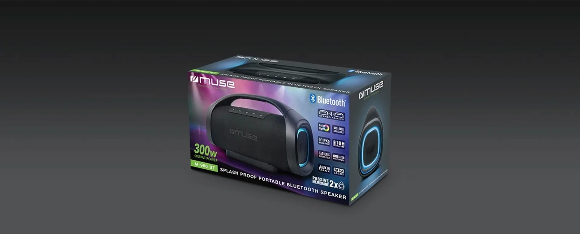 Muse Bluetooth kaiutin M-980 BT musta - 5