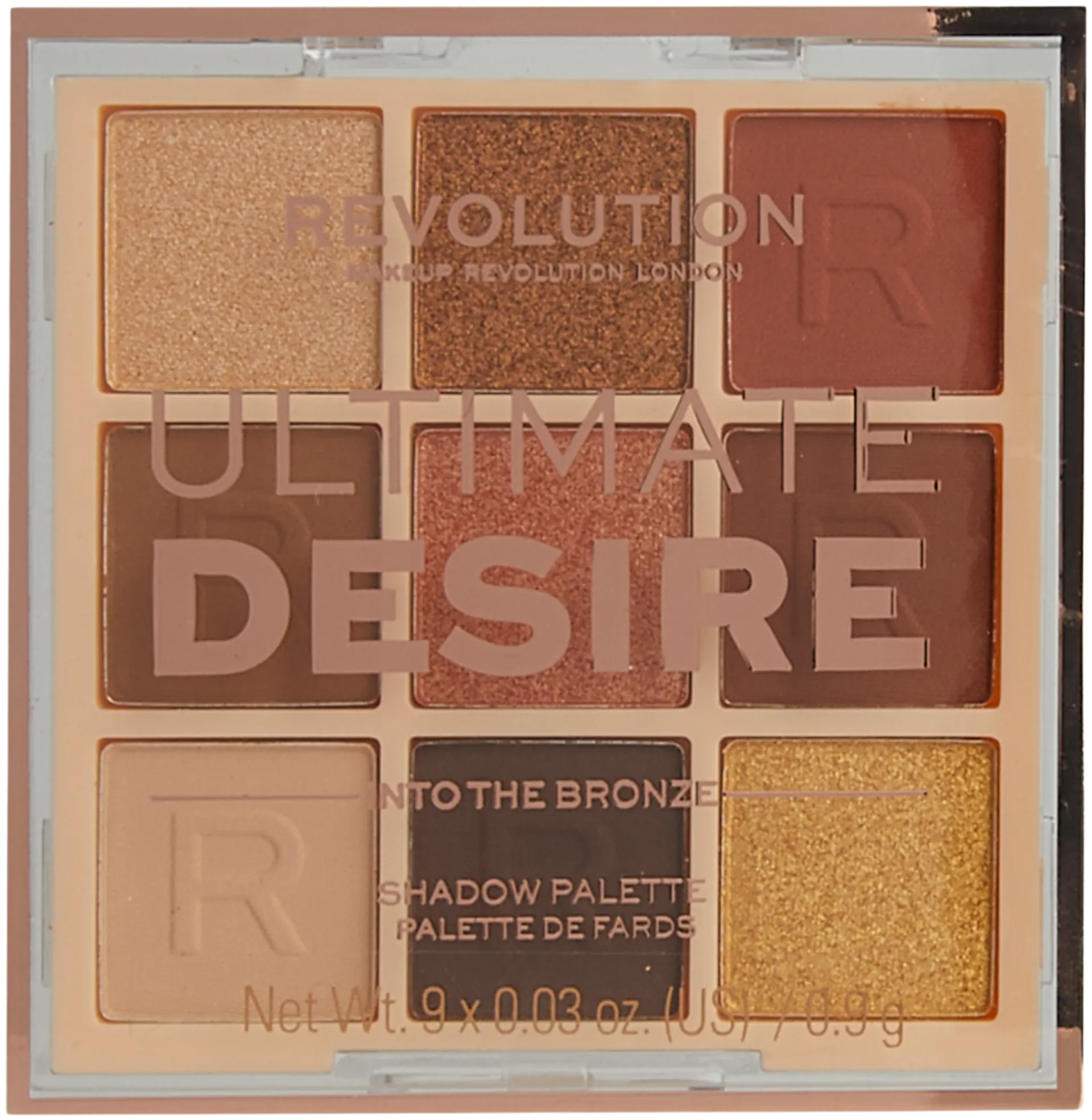 Makeup Revolution Ultimate Desire Palette Into The Bronze luomiväri 9 eri sävyä 8,1g - Bronze - 2