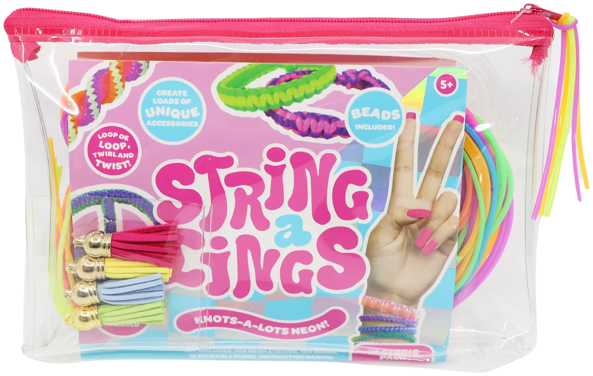 Stringalings 25 Pakkaus Neon ja Pastelli - 3