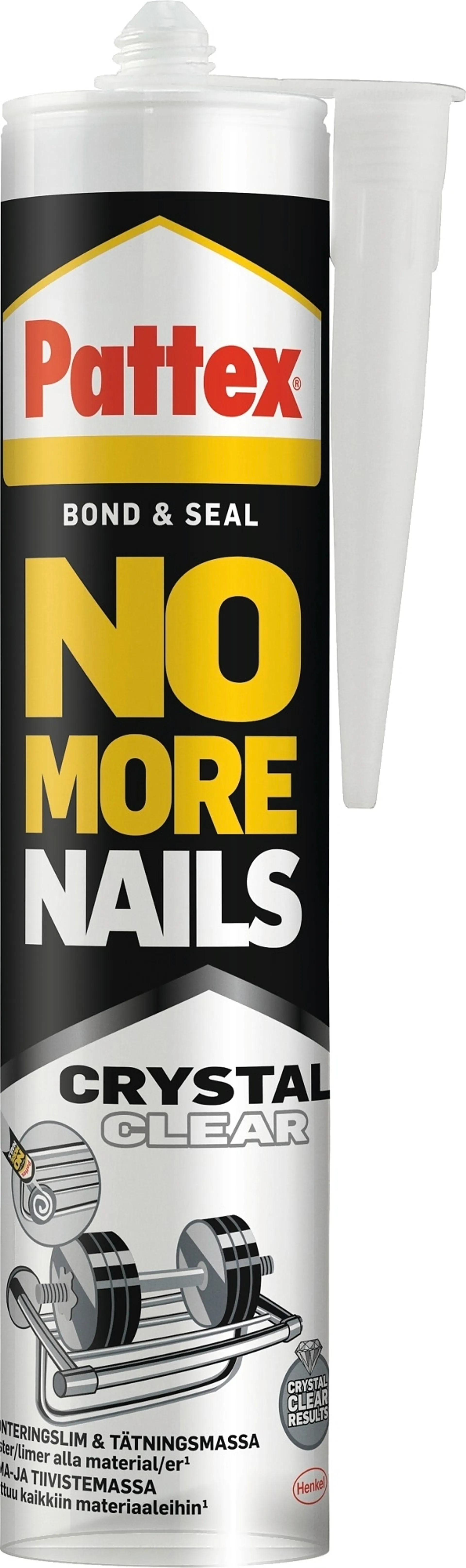 Pattex liima- ja tiivistemassa No More Nails All Materials Crystal Clear 280 ml