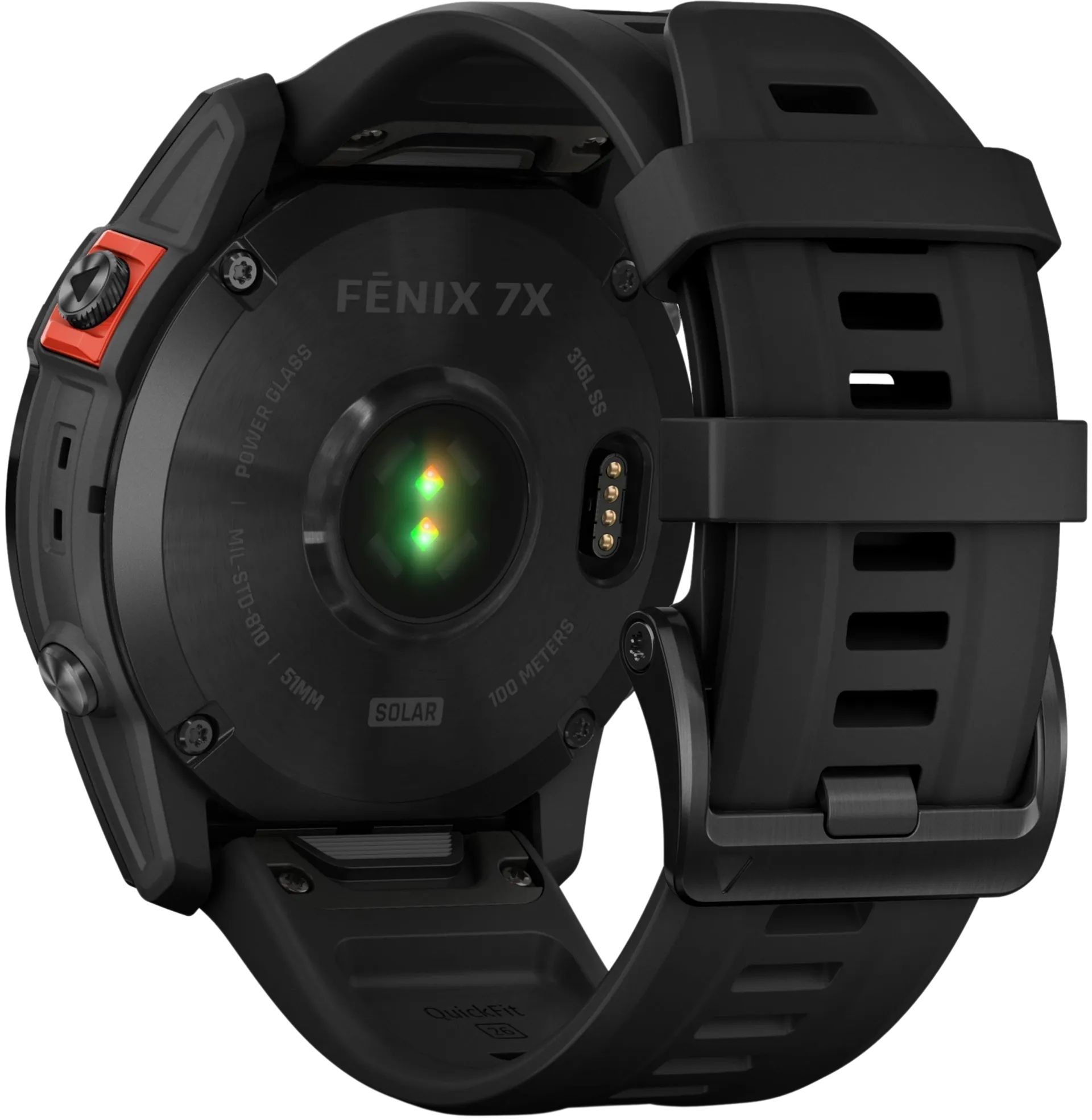 Garmin Fenix 7X Solar tummanharmaa/musta multisport GPS kello - 8