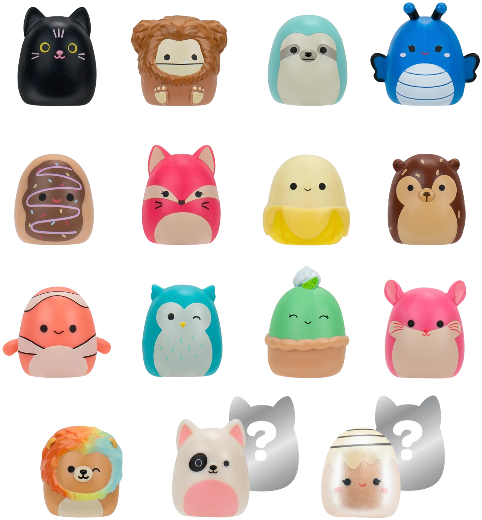 Squishalongs 2,5 cm hahmo 14 kpl - 2