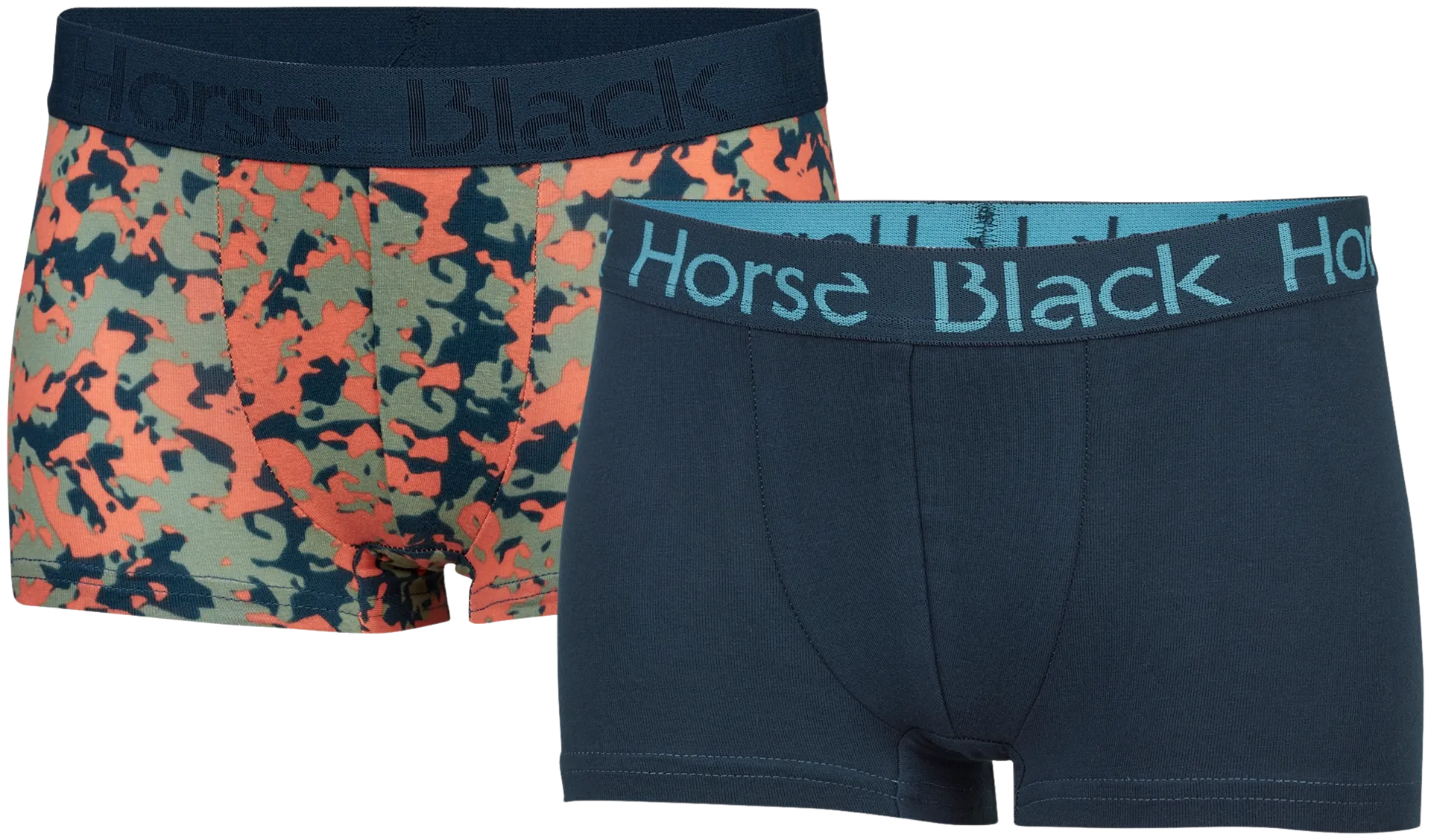 Black Horse lasten bokserit 2-pack J025 - Rock+Navy