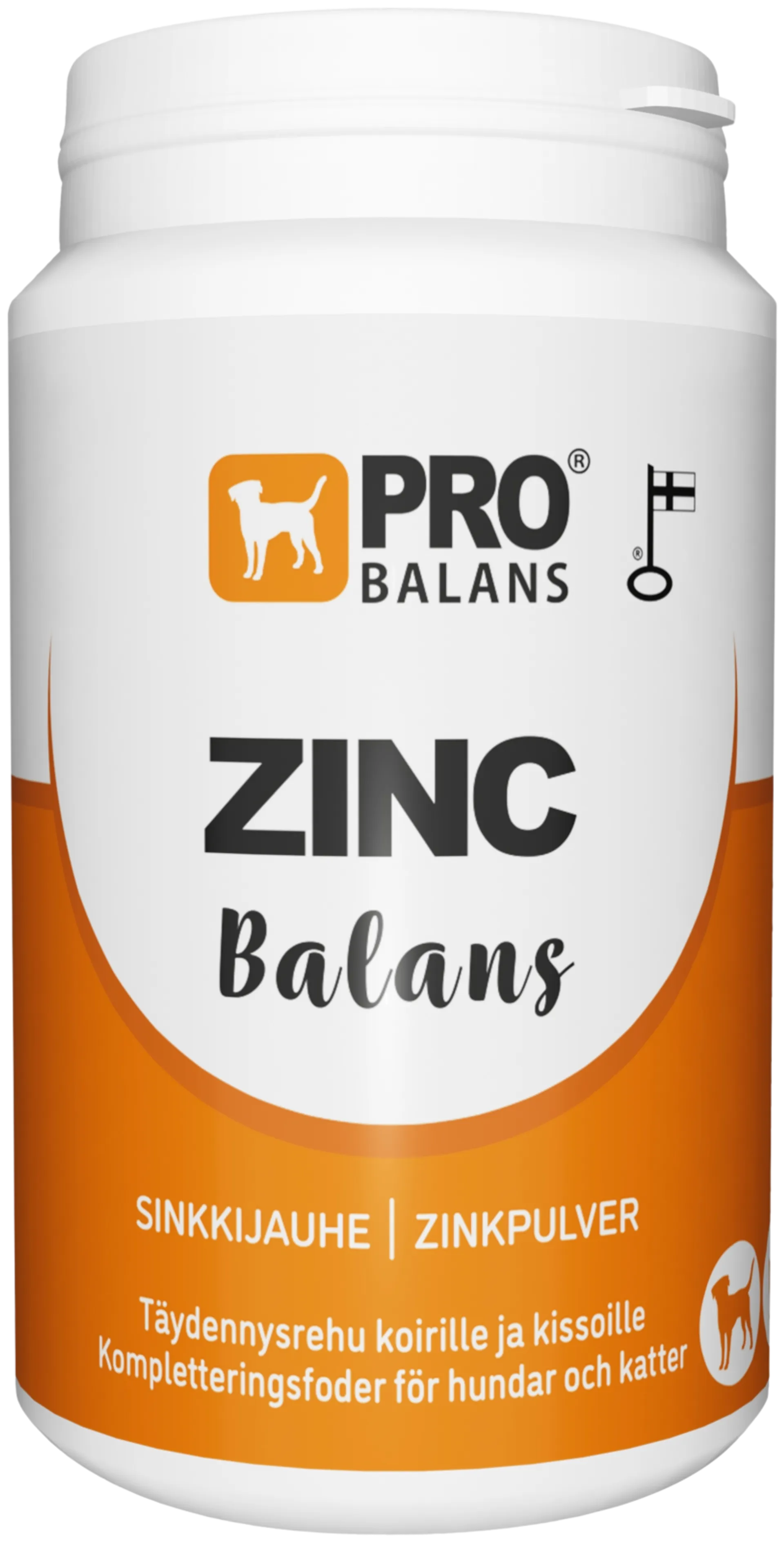 Probalans Zincbalans sinkkijauhe koirille ja kissoille 120 g