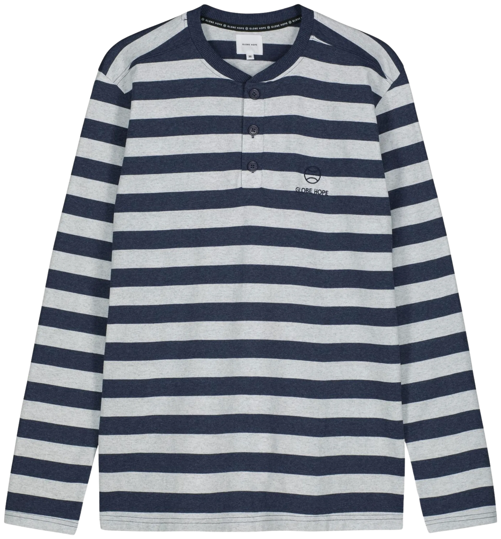 Globe Hope miesten trikoopaita Kuntta - Navy mel. / white mel. - 1