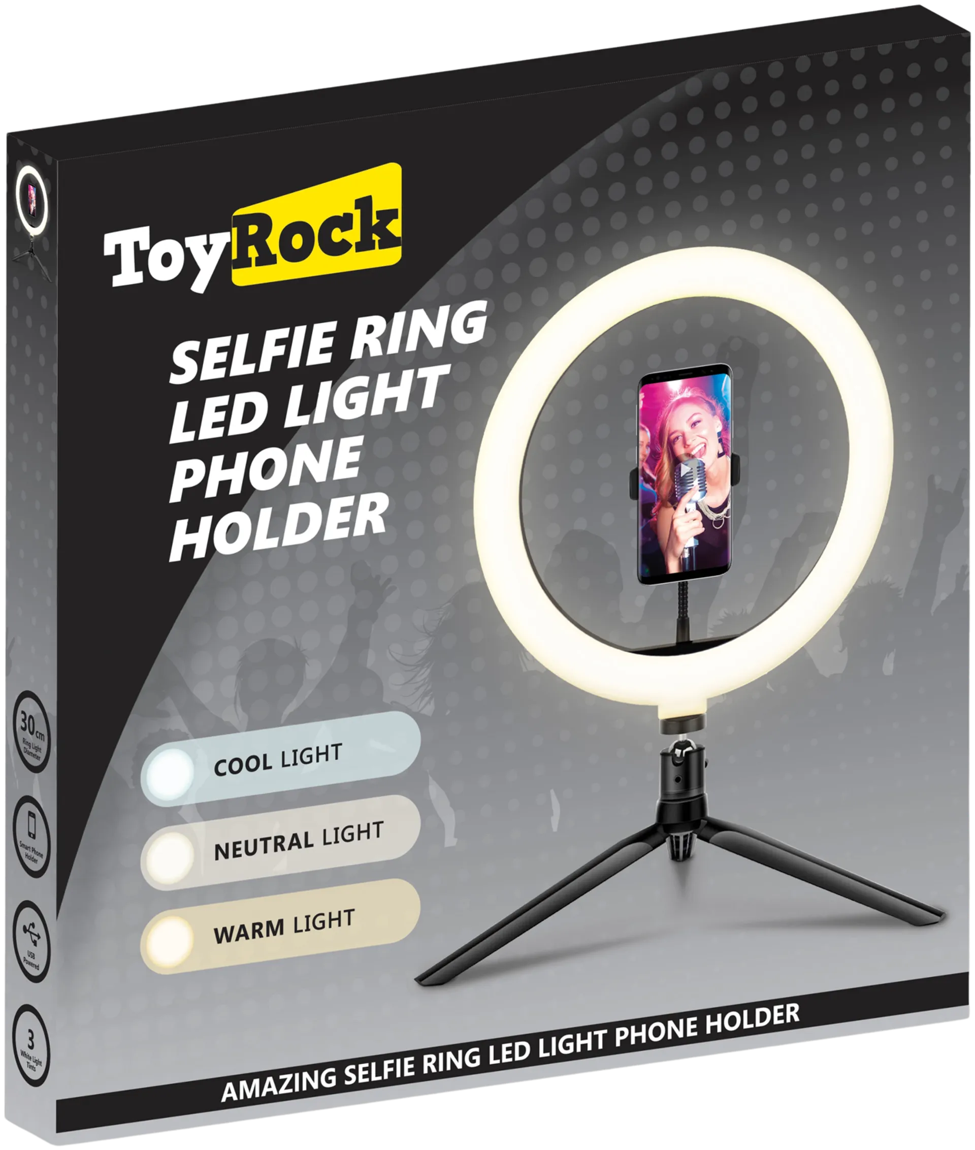 Toyrock led-Rengasvalo - 2