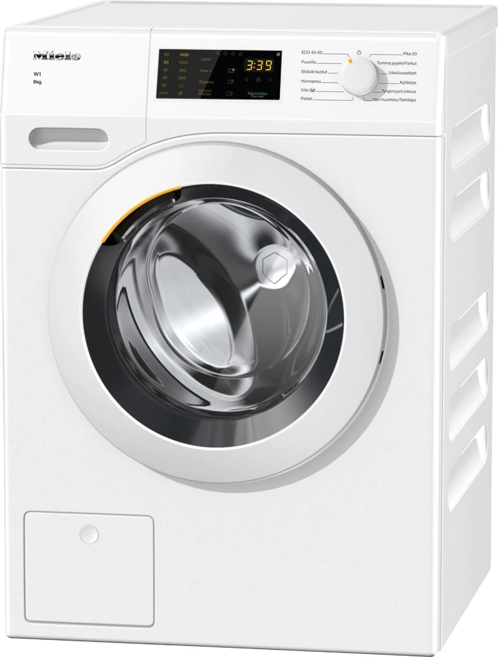 Miele edestä täytettävä pyykinpesukone WCD 030 valkoinen - 1
