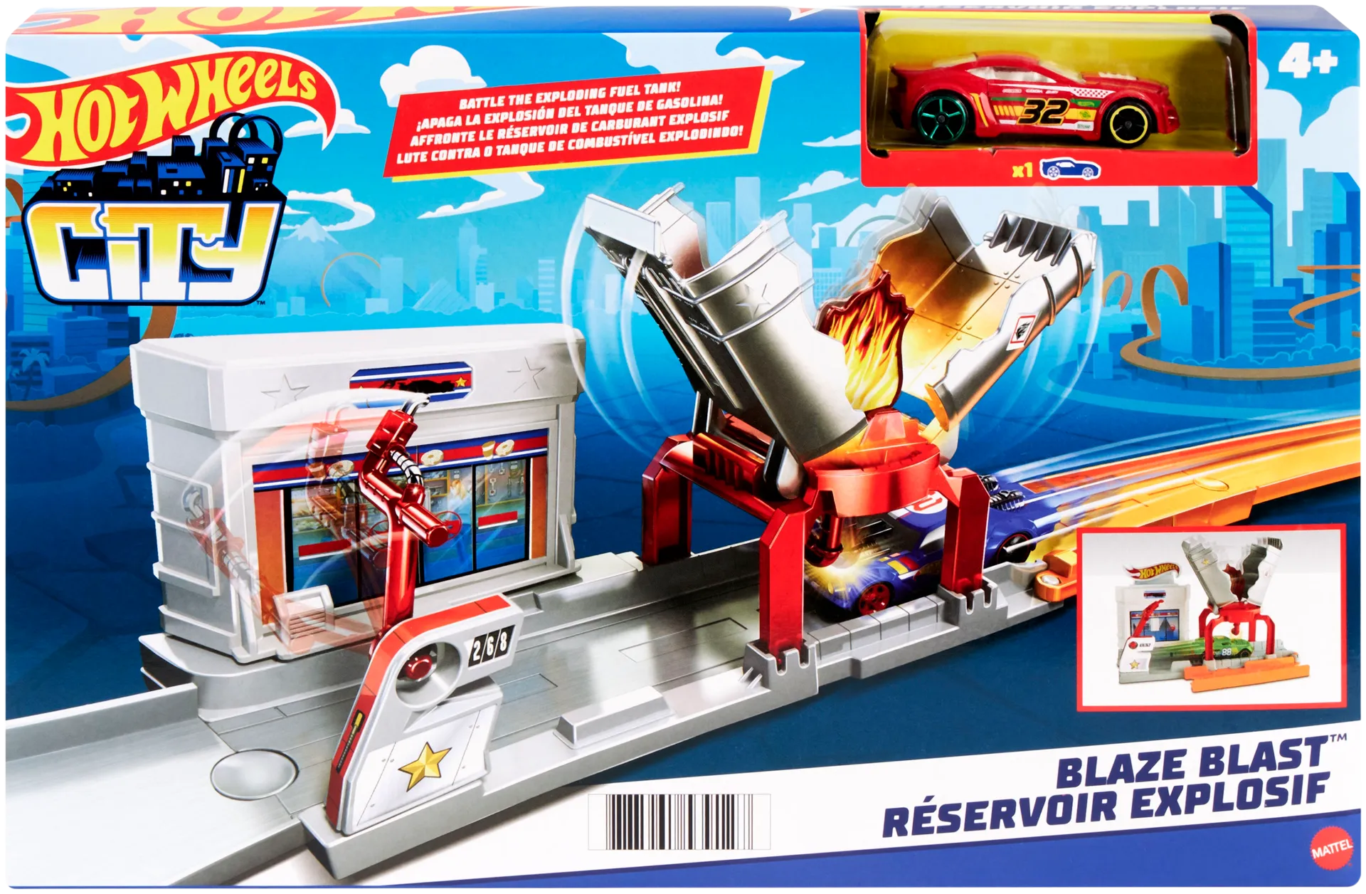 Hot Wheels Fold Out -kokoontaittuva autoleikkisetti - 3