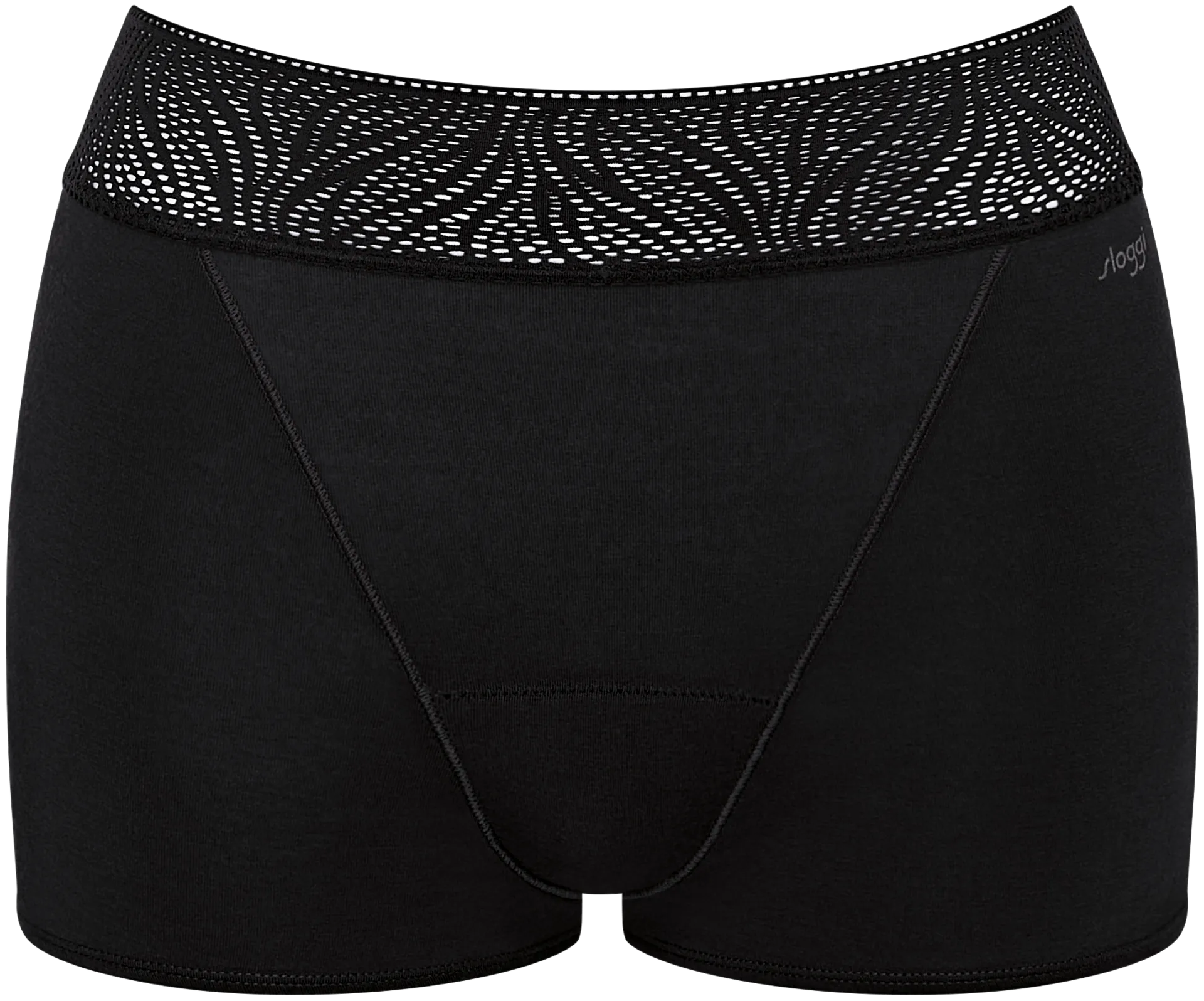 Sloggi naisten short-malliset kuukautishousut medium - BLACK - 1