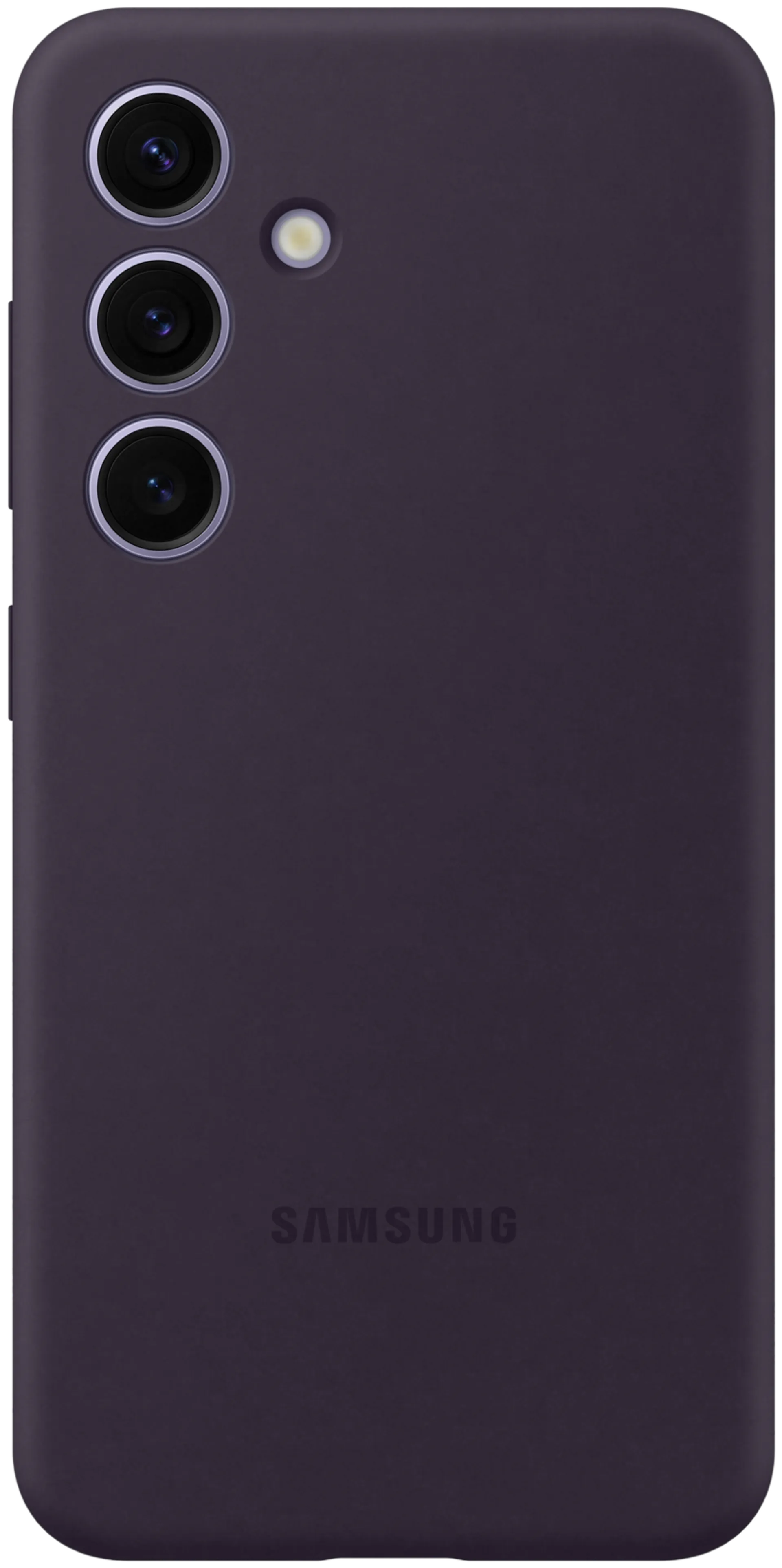 Samsung S24 silikonisuoja tumma violetti - 1