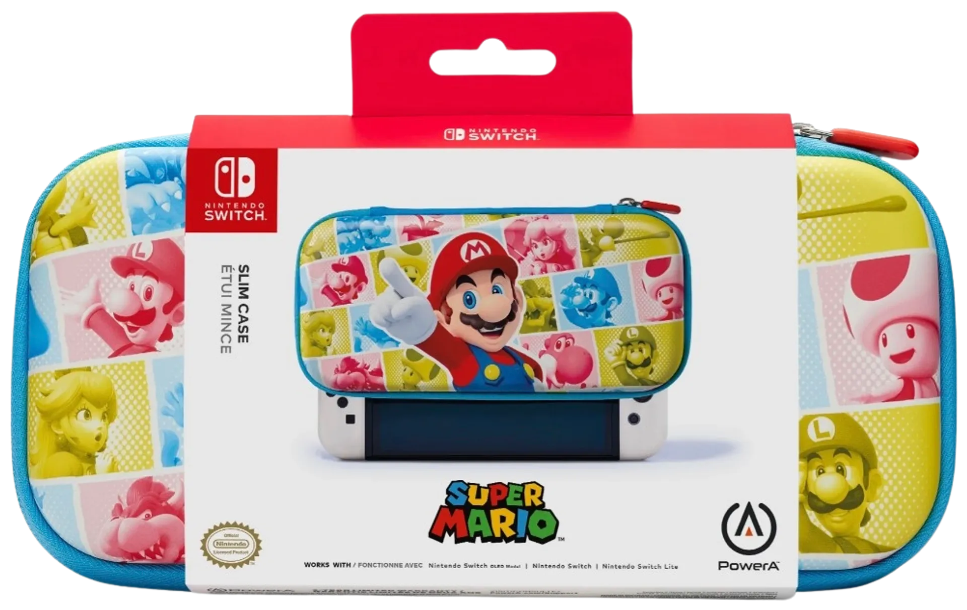 PowerA Slim Case Mushroom Kingdom Reel suojakotelo, Nintendo Switch - 3