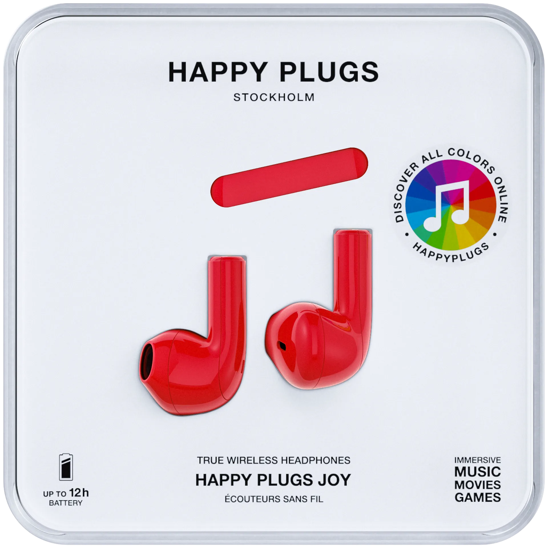 Happy Plugs Bluetooth nappikuulokkeet Joy punainen - 11