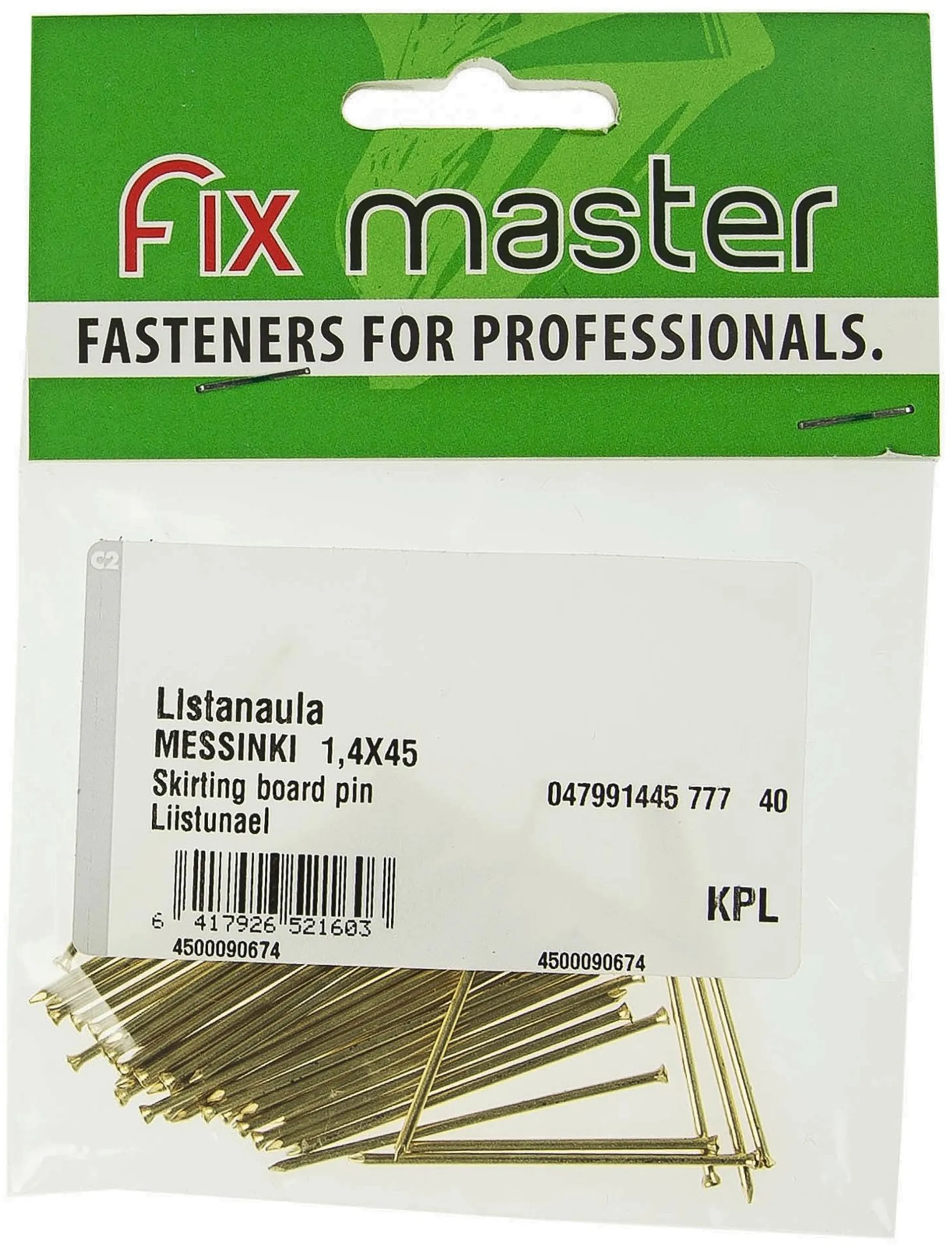 Fix Master listanaula messinki 1,4X45 40kpl