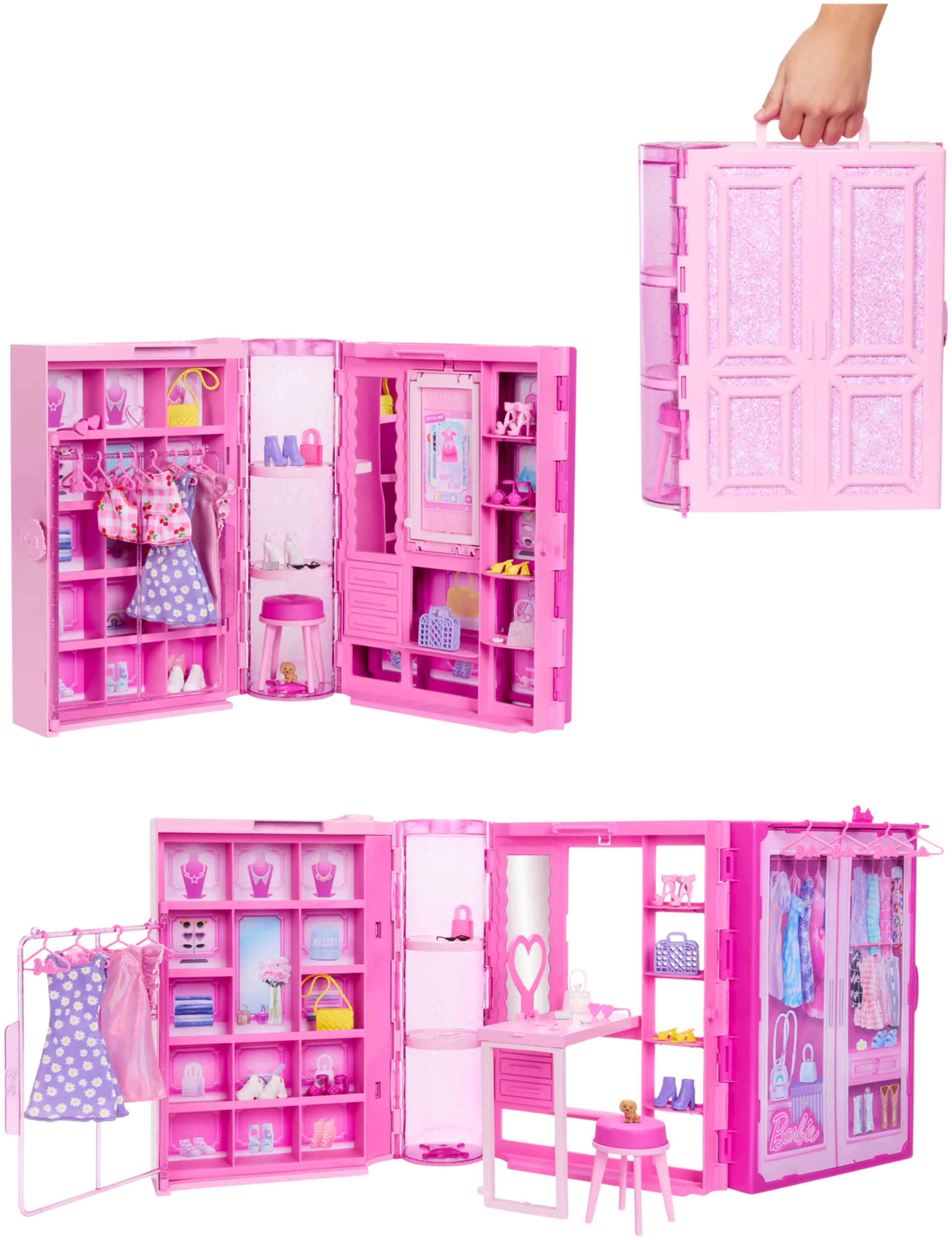 Barbie Fashion Fun unelmien vaatekaappi ja nukke - 3