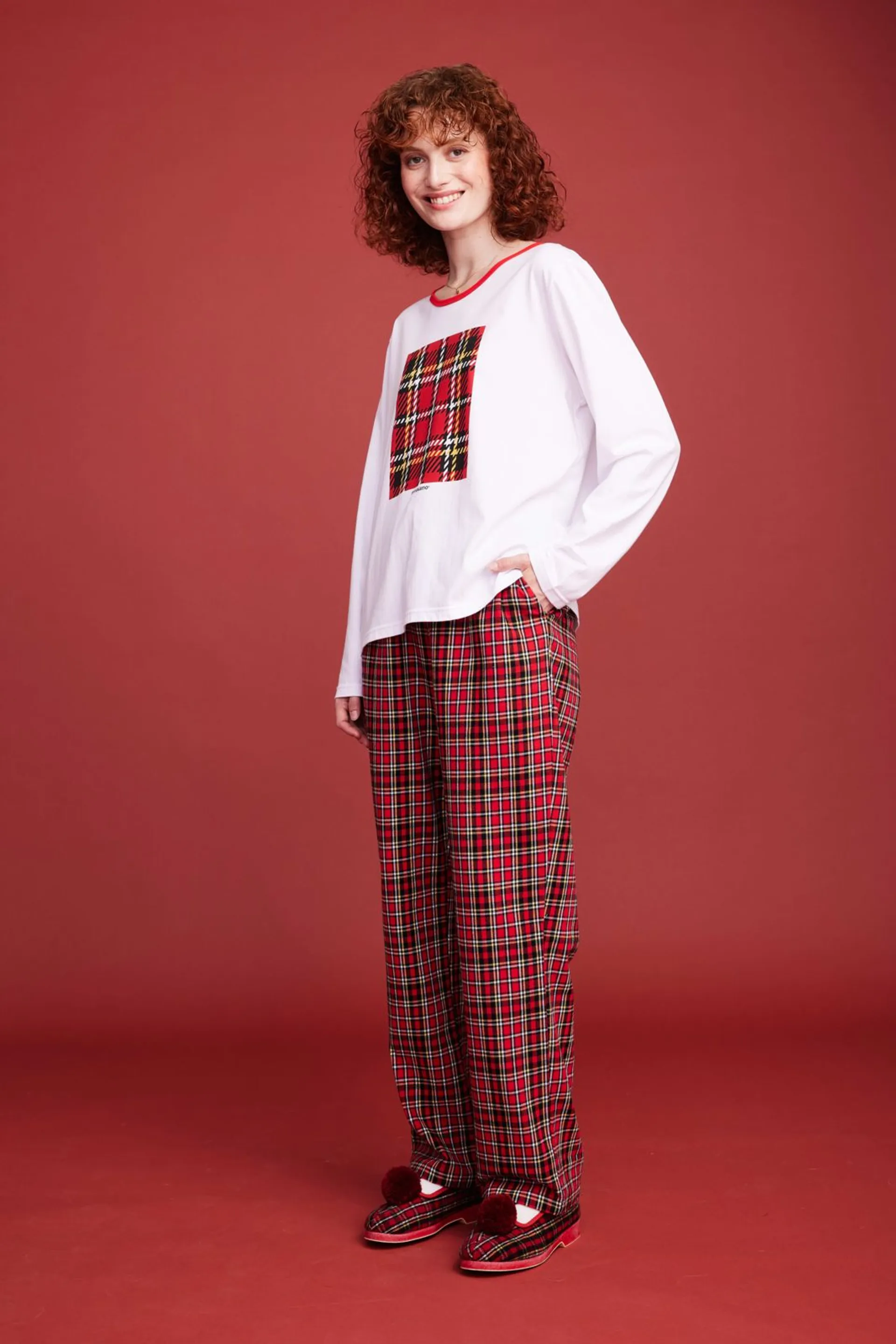 Reino&Aino naisten pyjama - RED - 7