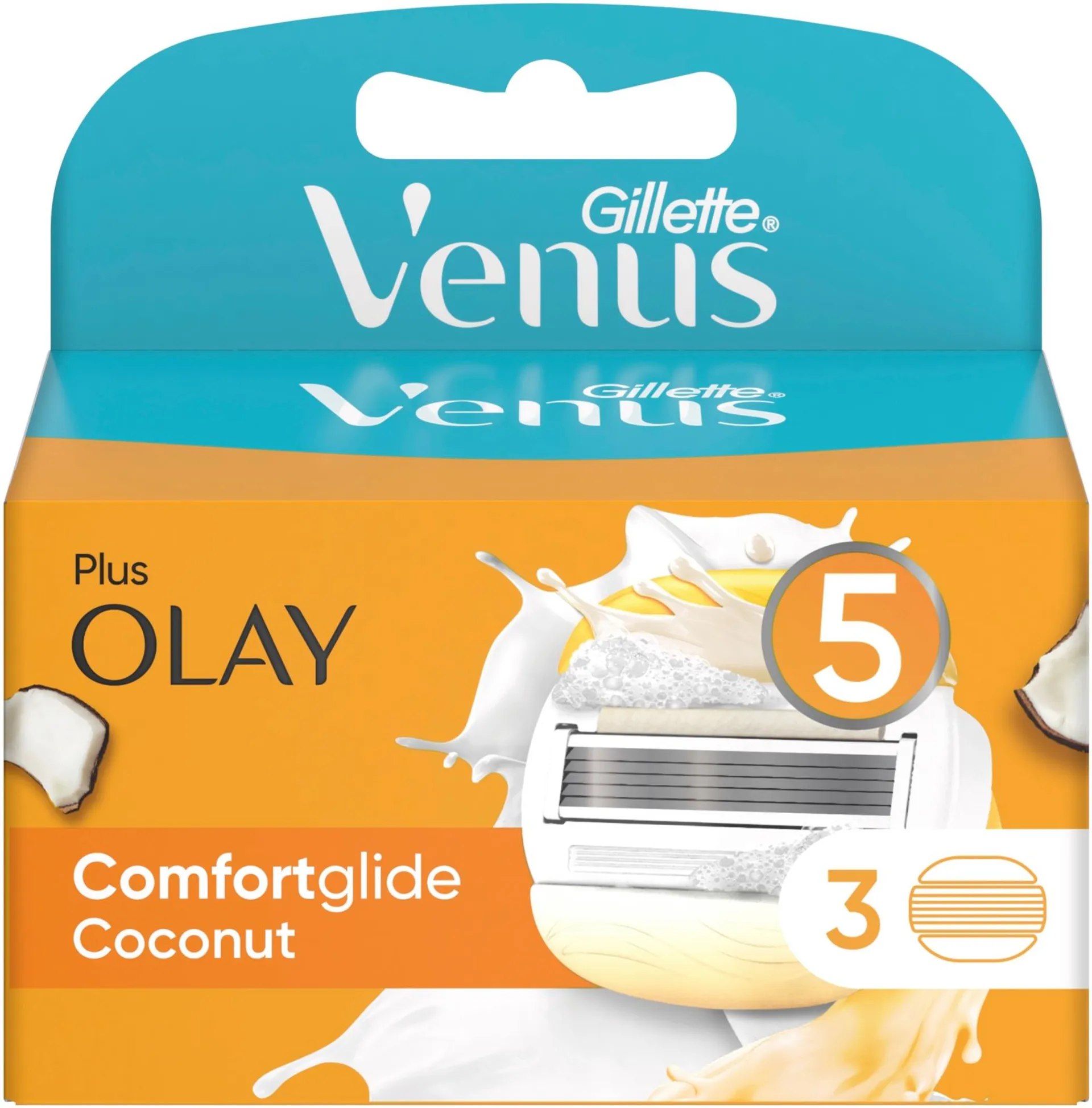 Gillette Venus Comfortglide Coconut with Olay 3kpl terä - 1