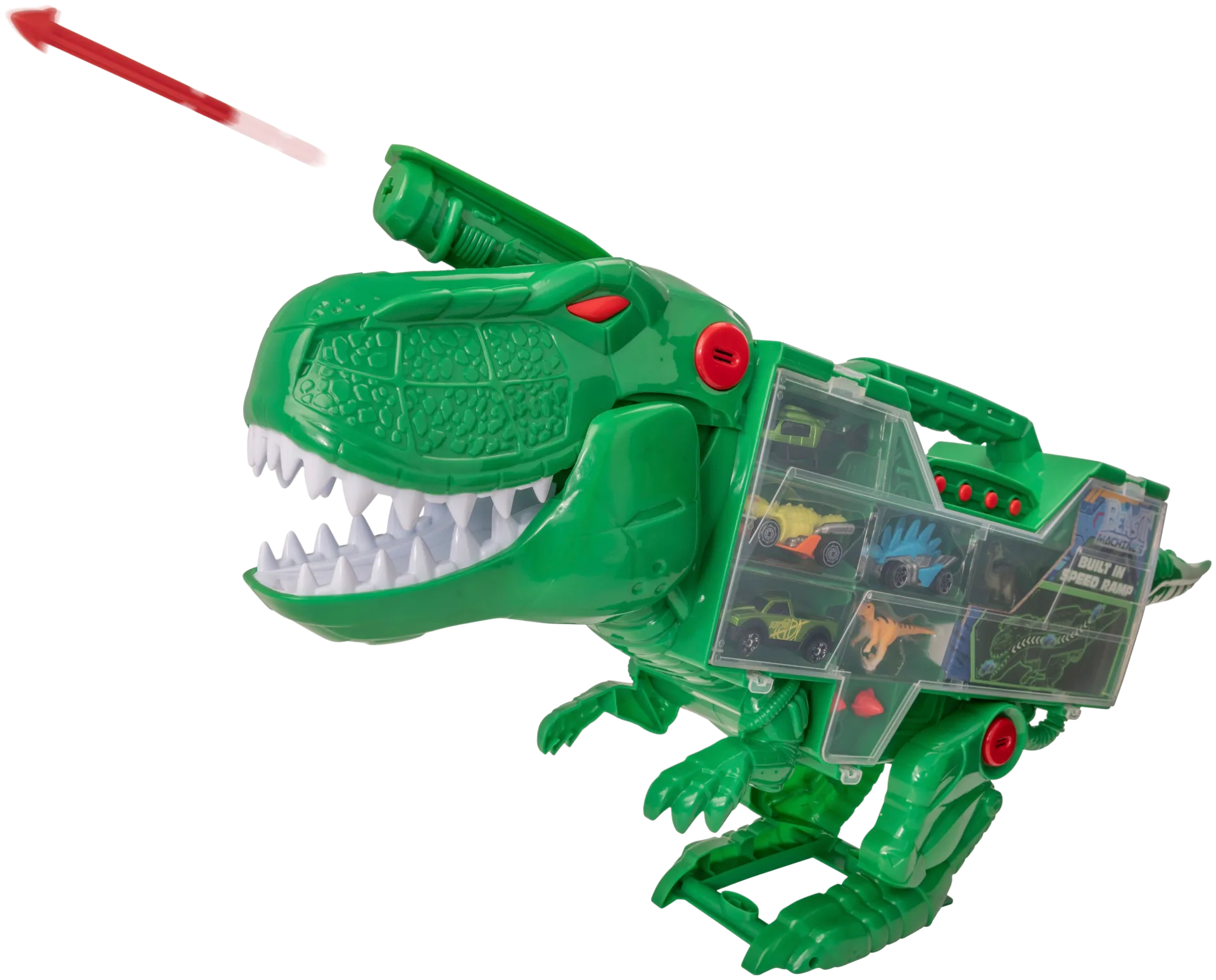 Teamsterz lelu Beast Machines T-Rex Transporter ja autot - 5