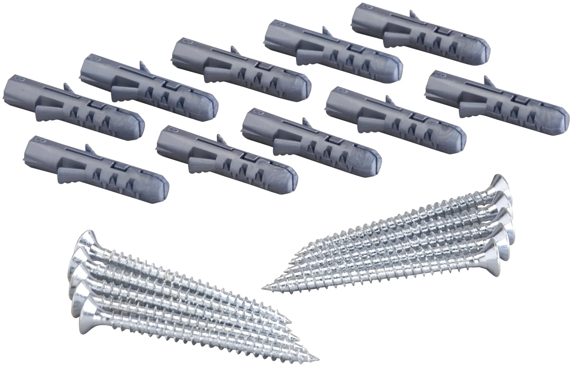 Asennukseen puuseiniin tai betoniin, kiveen tai kaakeliseiniin. TFX 4.8 x 64 mm. Toimitetaan 10 kpl:n pakkauksessa.