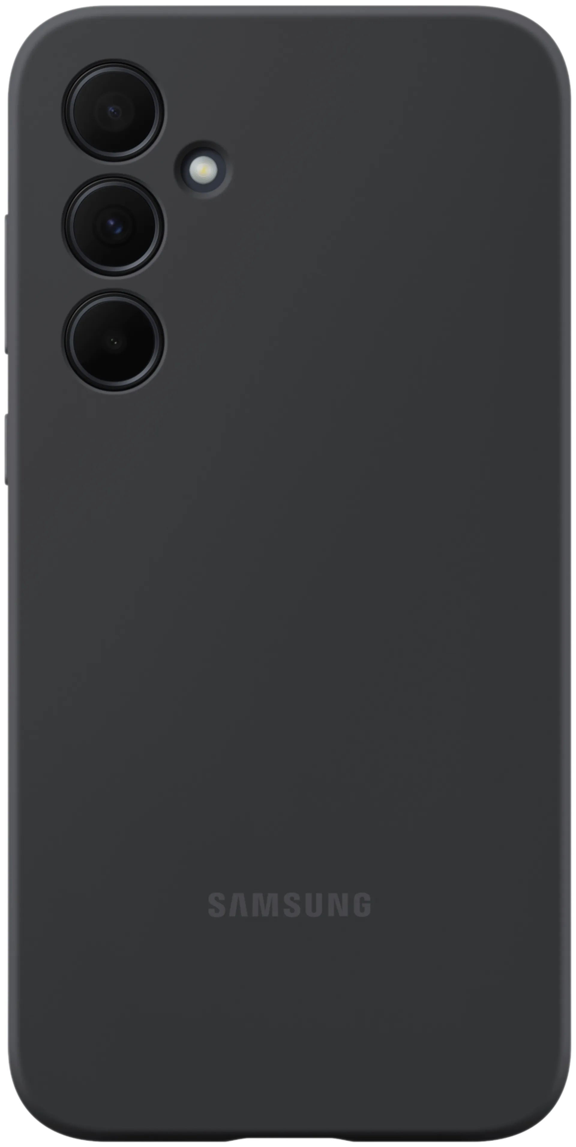Samsung Galaxy A35 silicone case suojakuori musta - 1